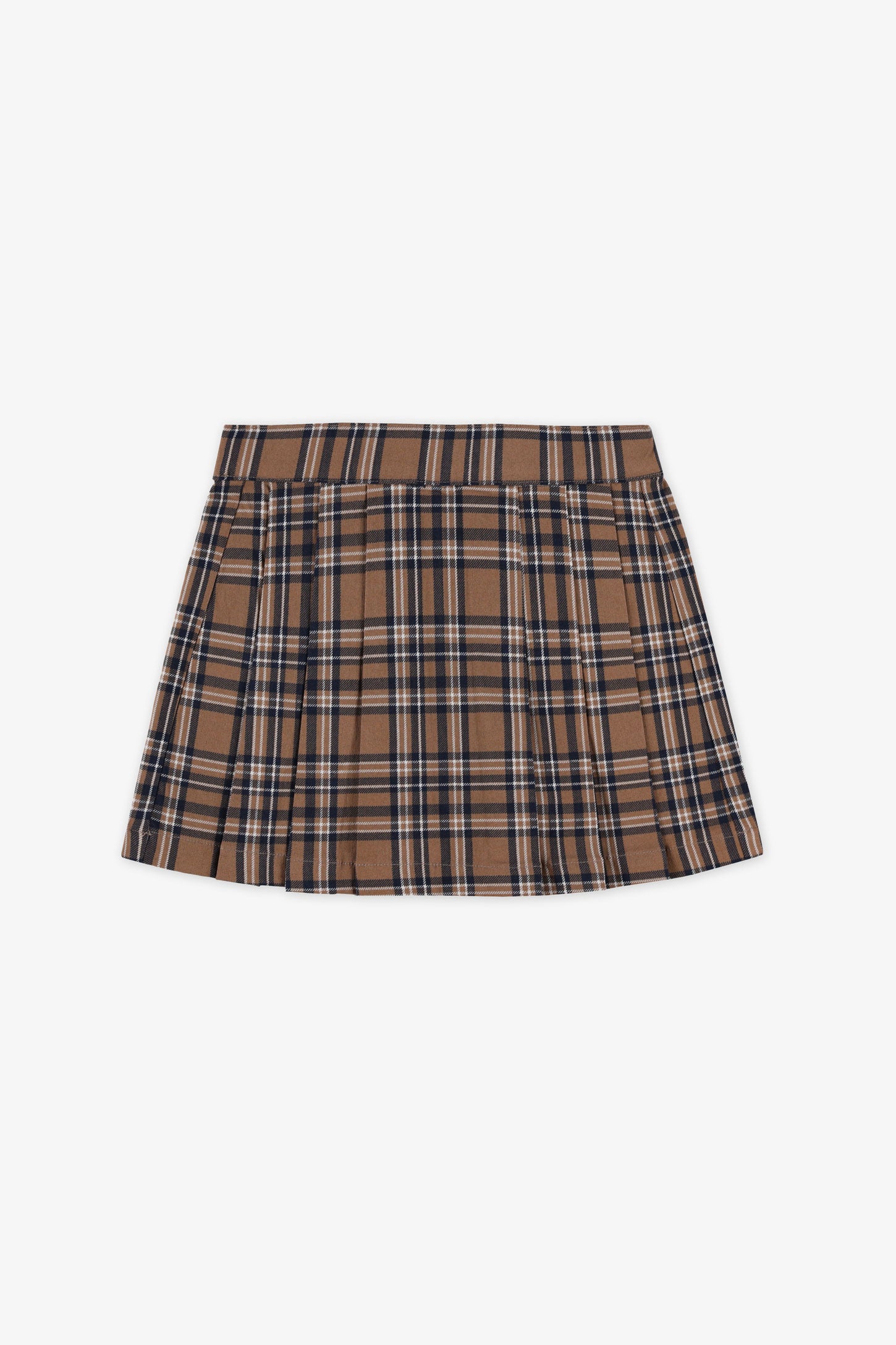 Jupe-short à carreaux - Enfant fille && MARIN/MULTI
