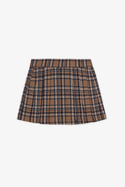 Jupe-short à carreaux - Enfant fille && MARIN/MULTI