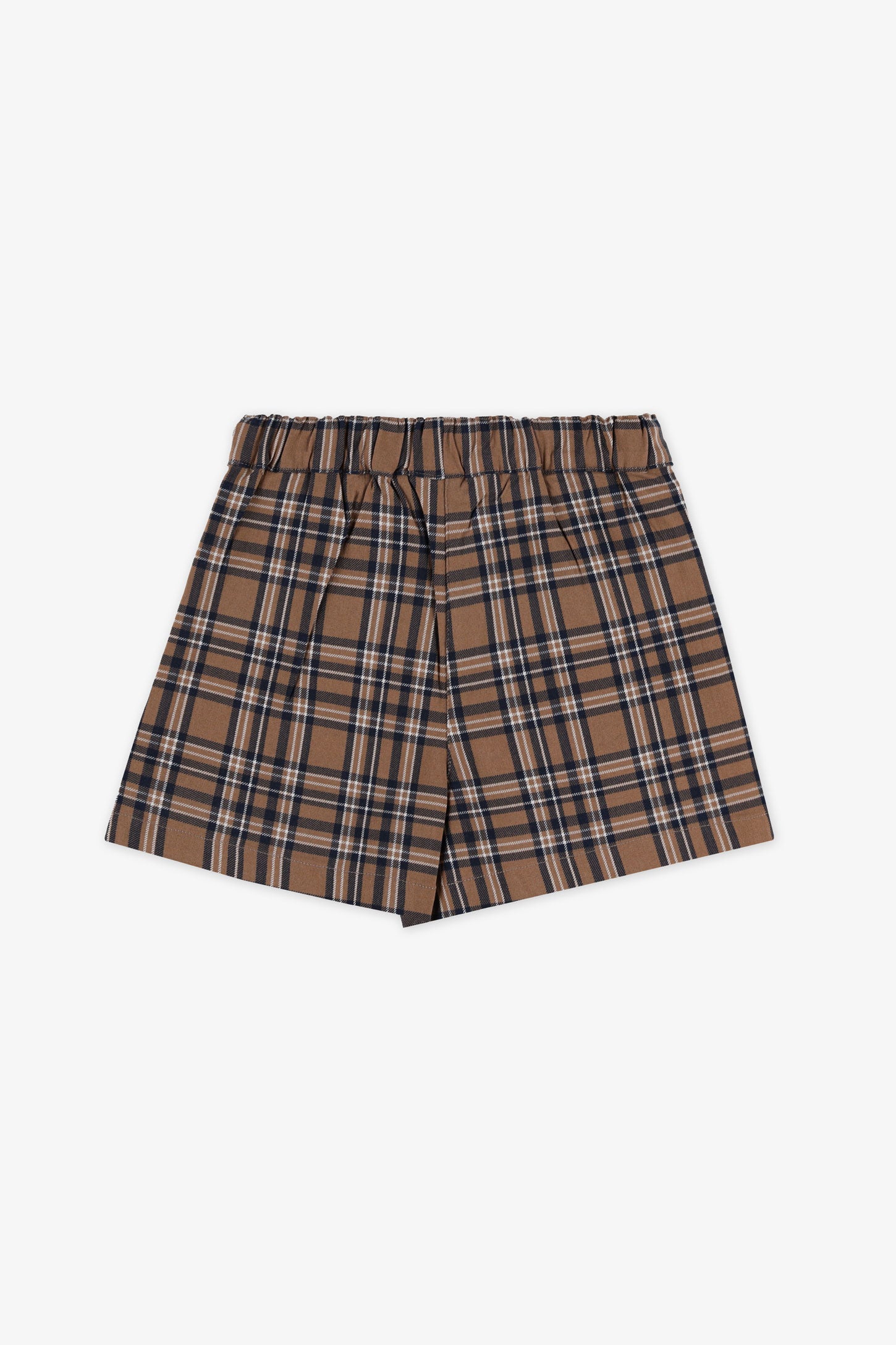 Jupe-short à carreaux - Enfant fille && MARIN/MULTI