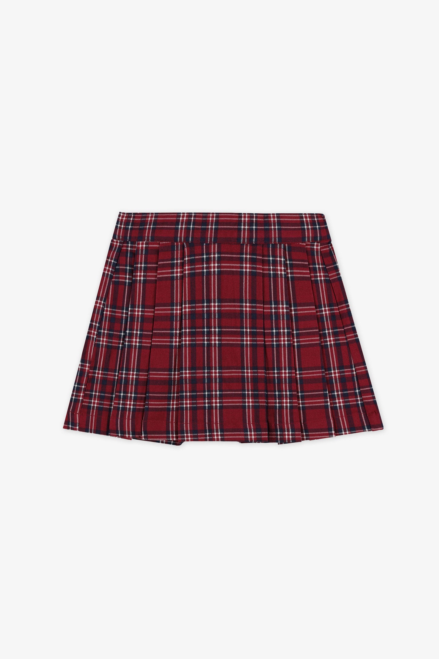 Jupe-short à carreaux - Enfant fille && ROUGE/MULTI