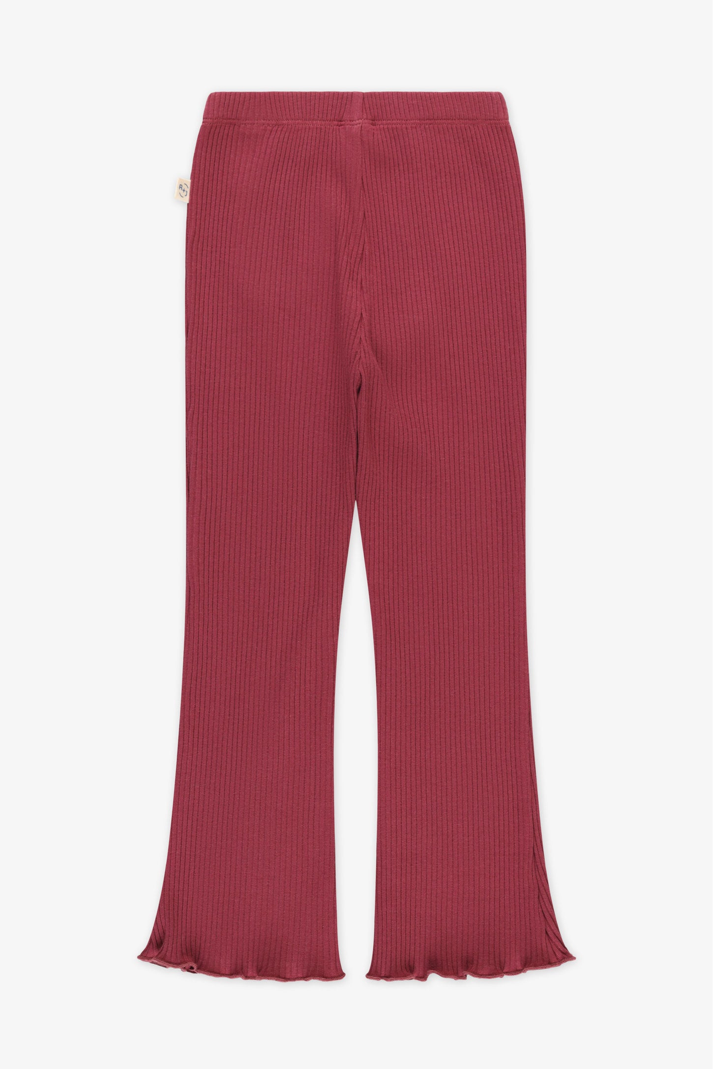 Legging jambe évasée côtelée - Enfant fille && MARRON