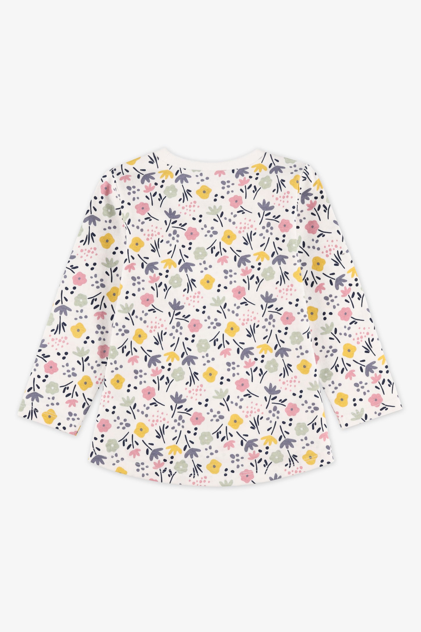 Chandail léger manches longues imprimé - Bébé fille 2/15$ && BLANC CASSÉ/MULTI