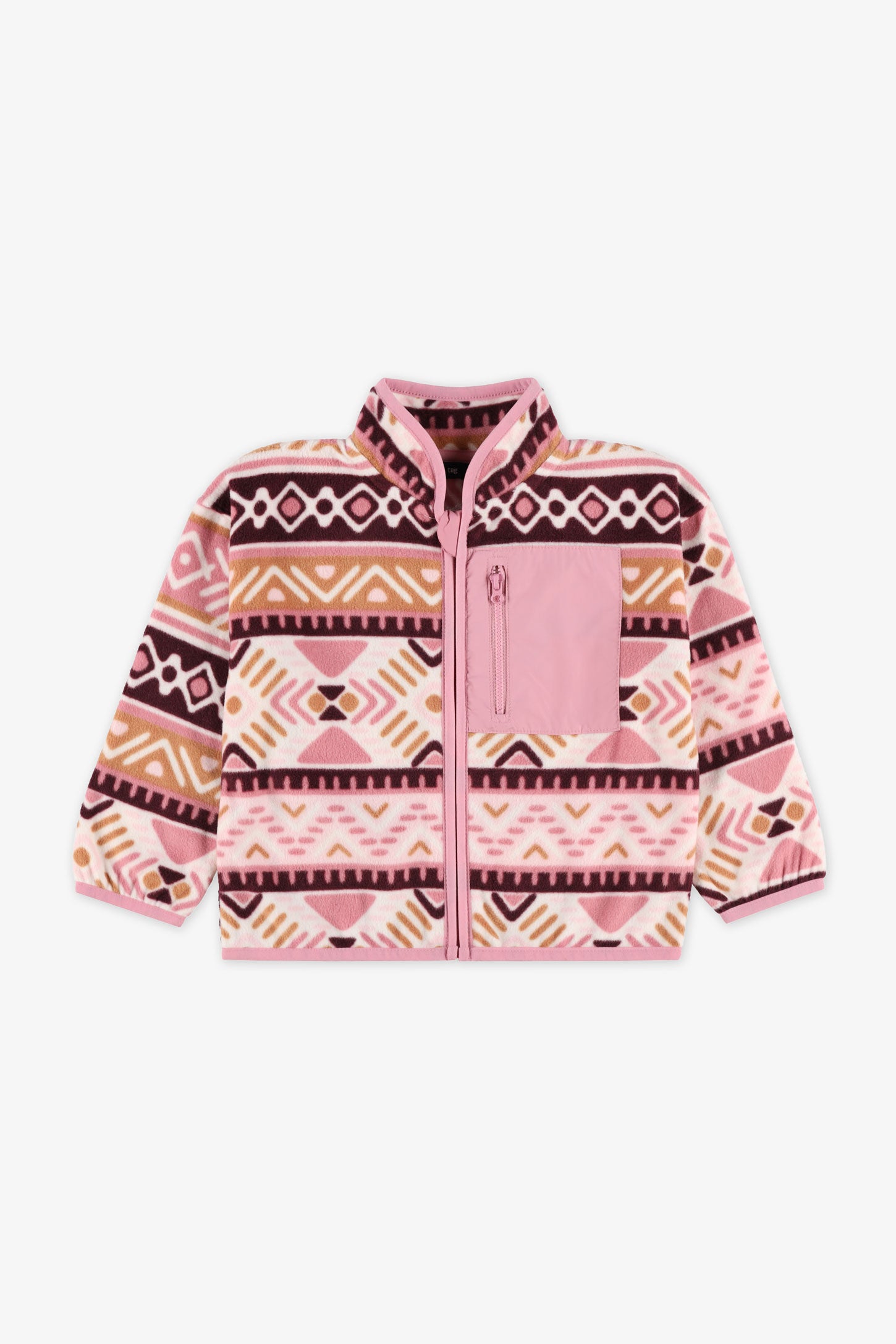 Veste en polaire - Bébé fille && ROSE MULTI