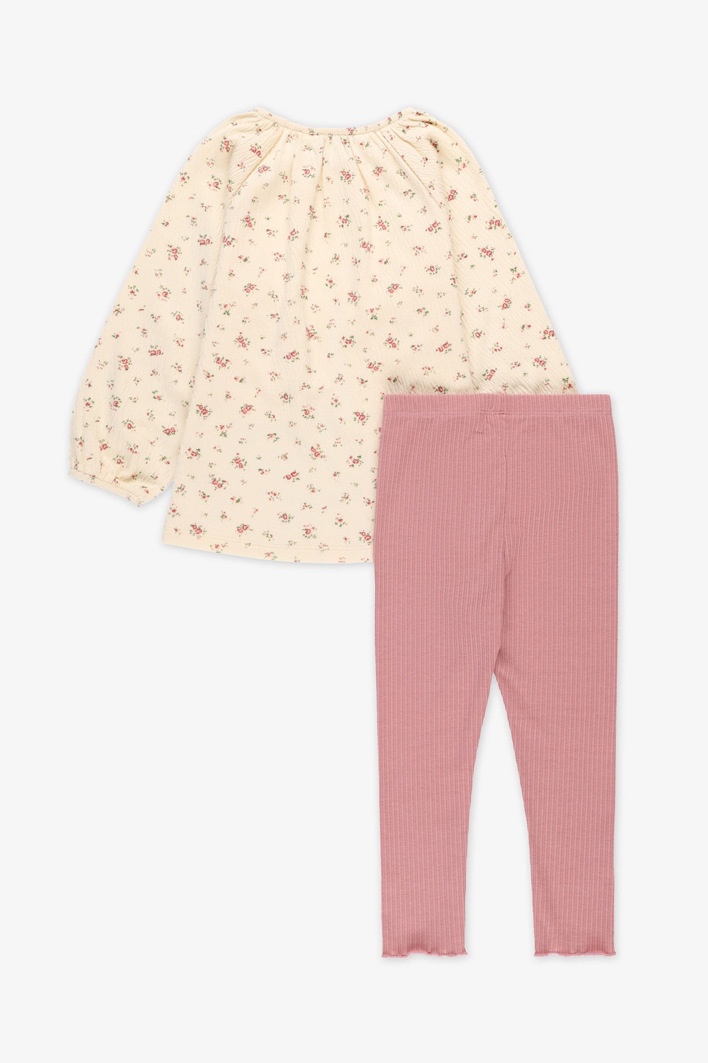 Ensemble 2-pièces tunique et legging - Bébé fille && ROSE MULTI