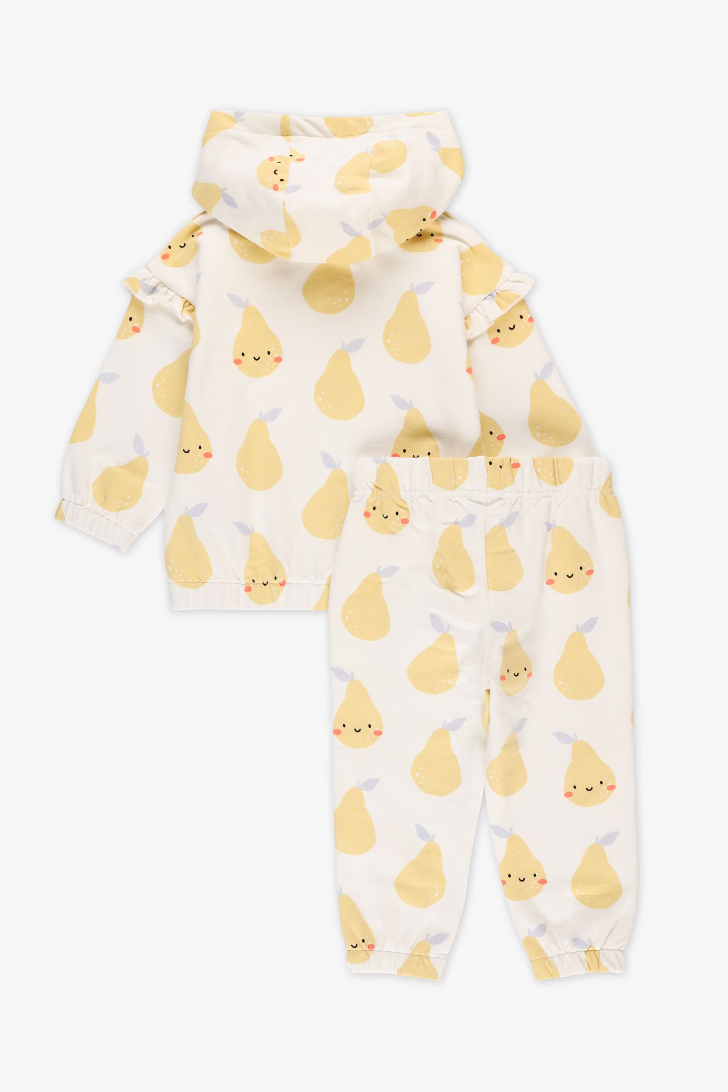 Ensemble gilet et pantalon ouaté - Bébé fille && BLANC CASSÉ/MULTI