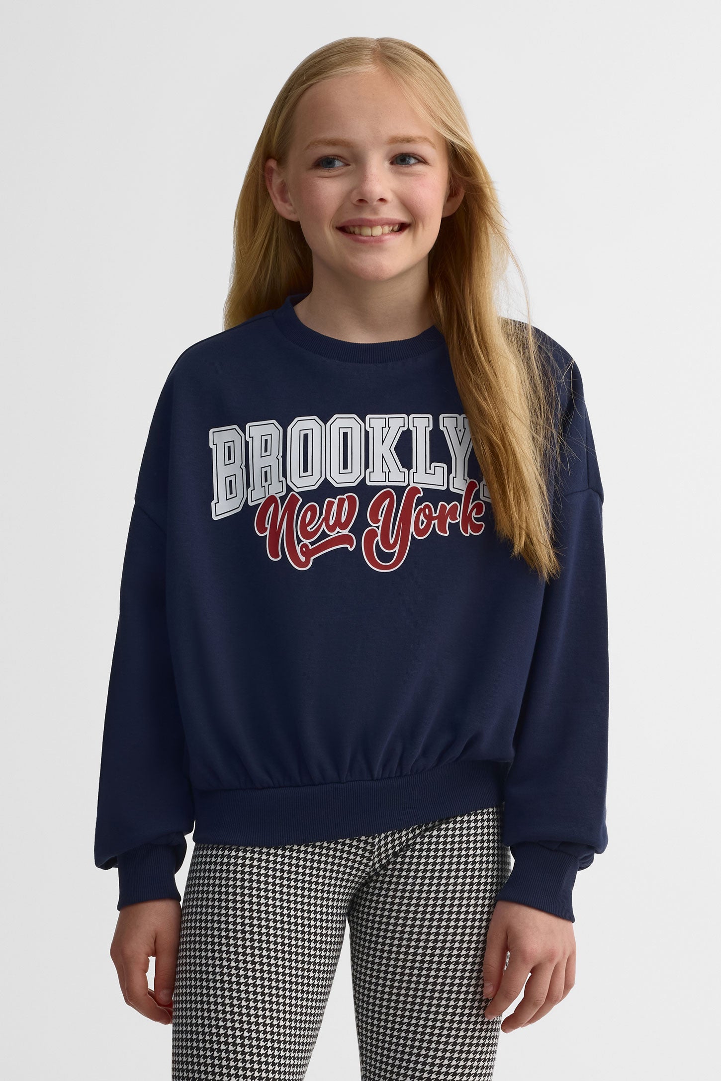 Chandail ouaté graphique - Ado fille && MARIN