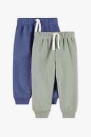 Lot de 2 pantalons jogger - Bébé garçon && VERT