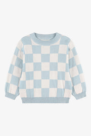 Chandail tricot col rond - Bébé garçon && BLEU MULTI