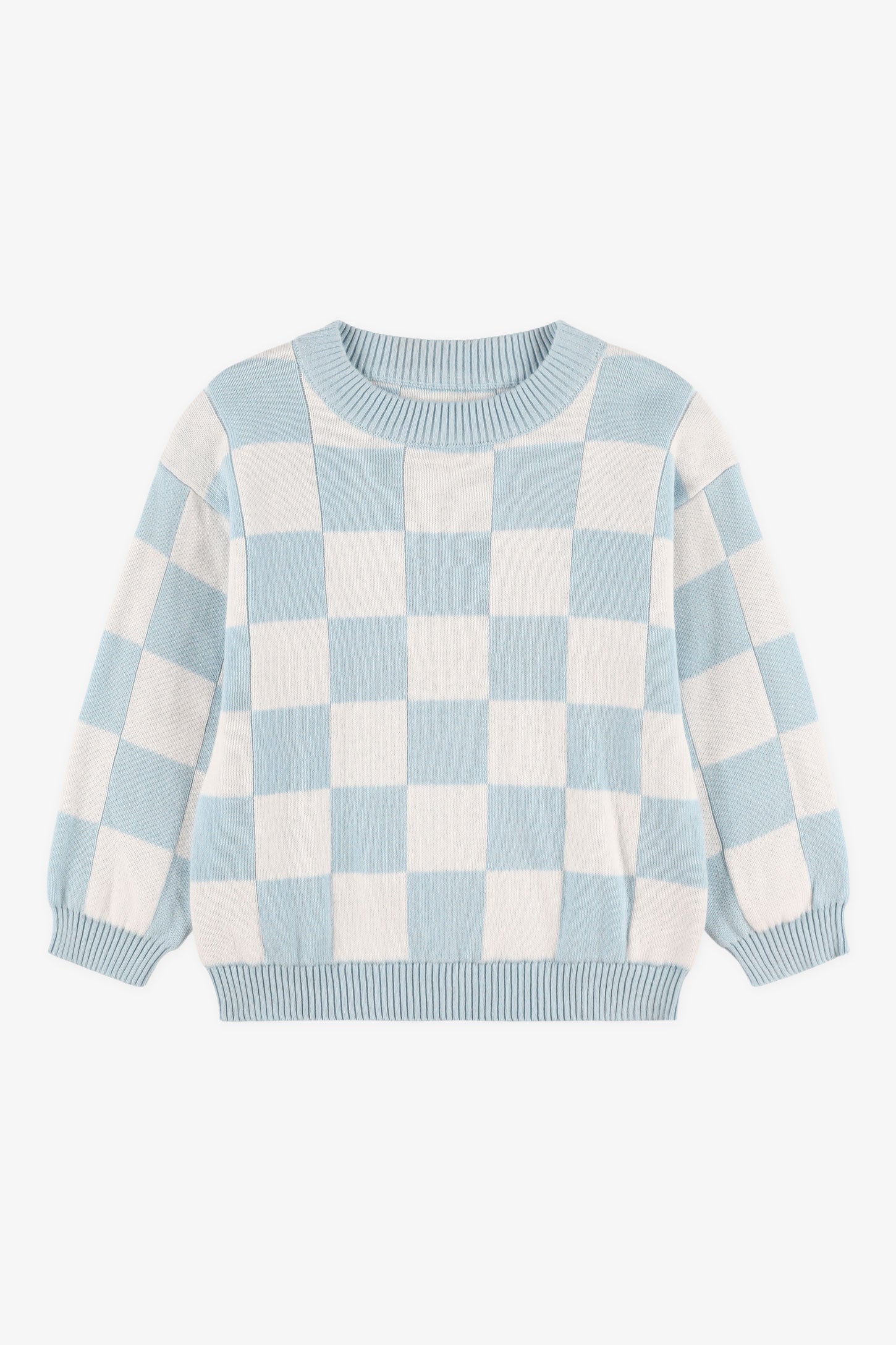 Chandail tricot col rond - Bébé garçon && BLEU MULTI