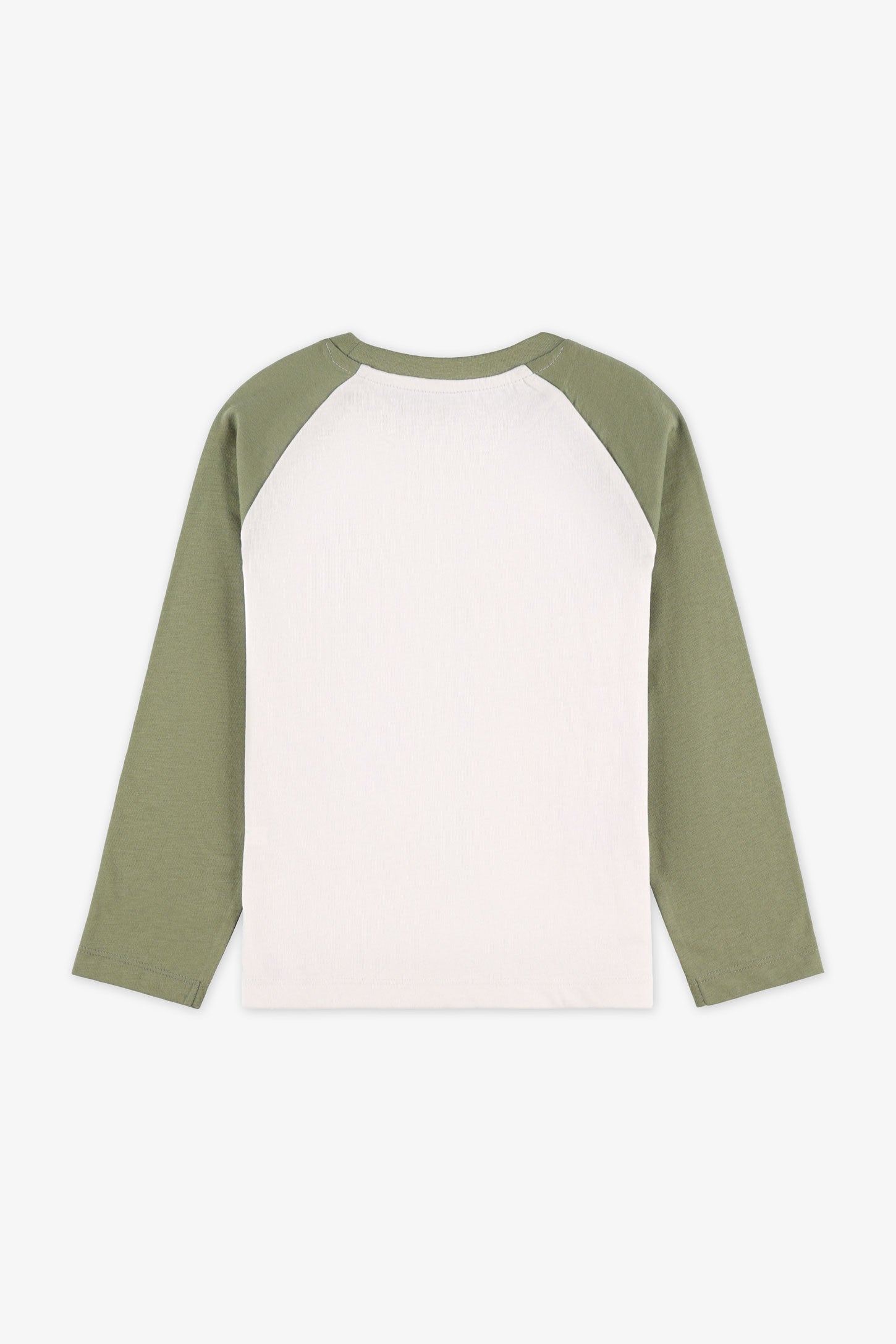 Chandail manches longues coton, 2/20$ - Enfant garçon && BLANC