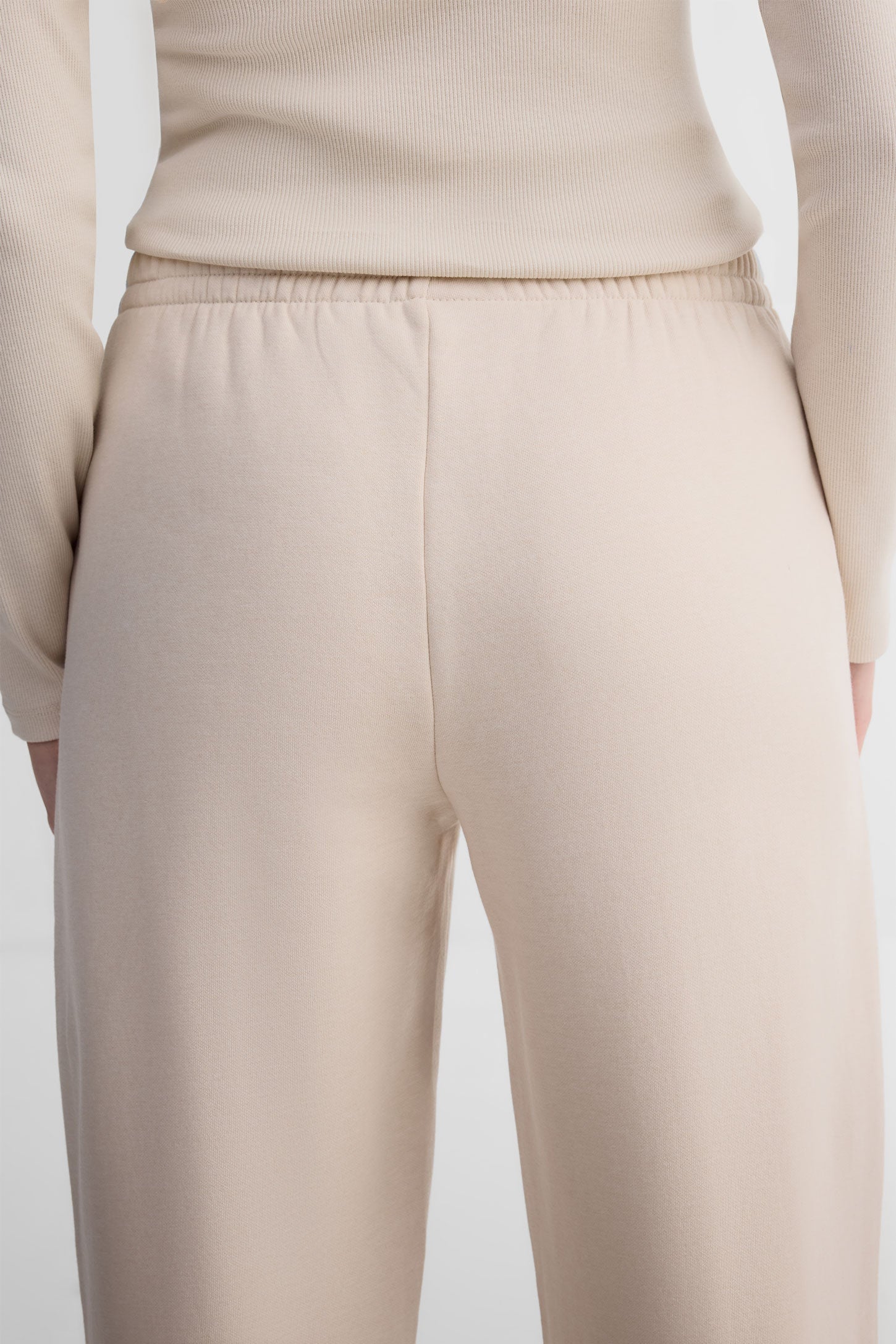 Pantalon jogger coton ouaté - Femme
 && BEIGE
