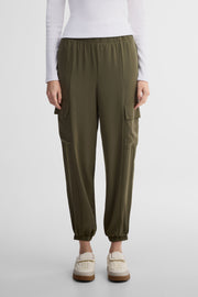 Pantalon jogger parachute cargo - Femme && KAKI
