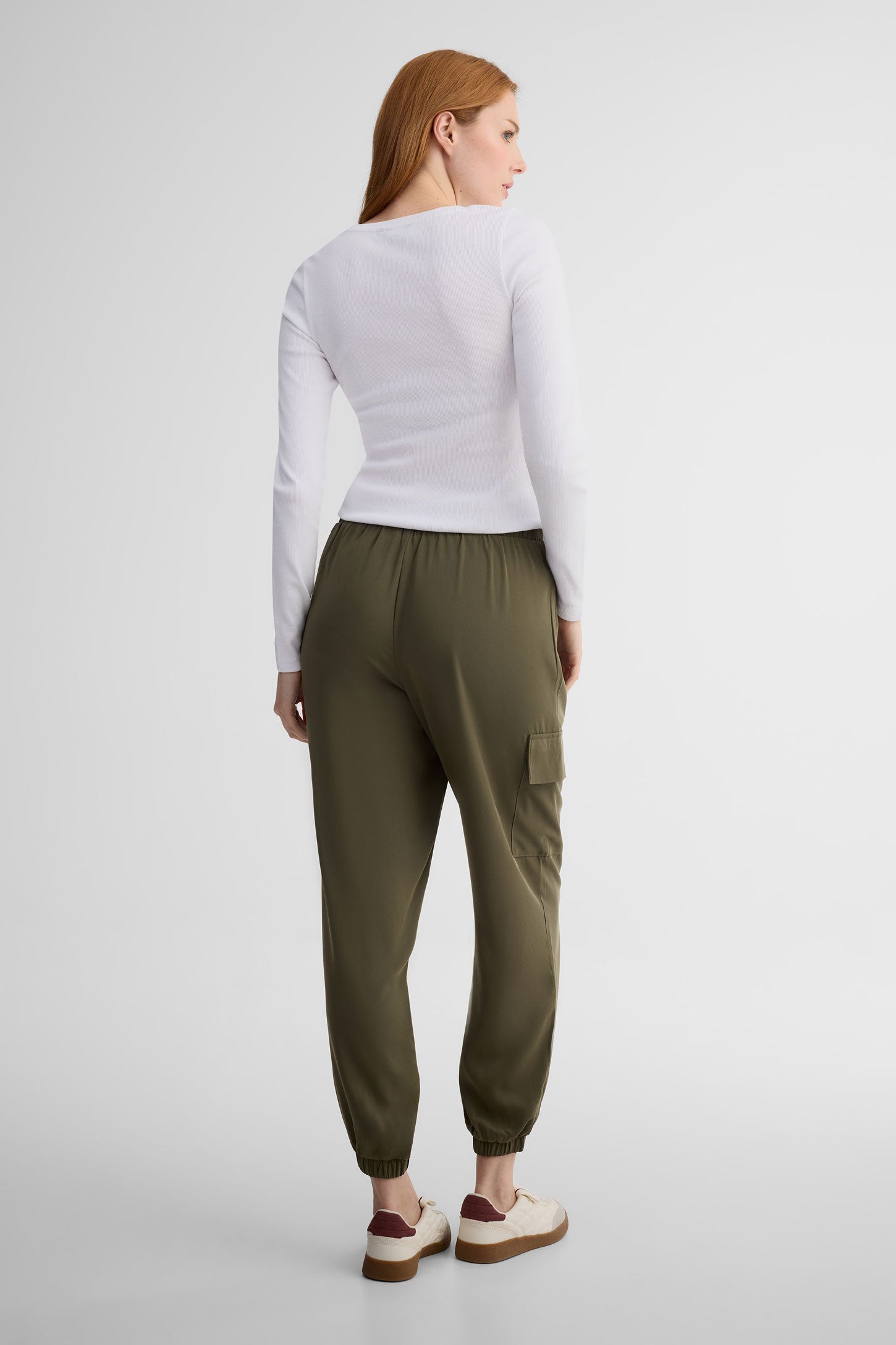 Pantalon jogger parachute cargo - Femme && KAKI
