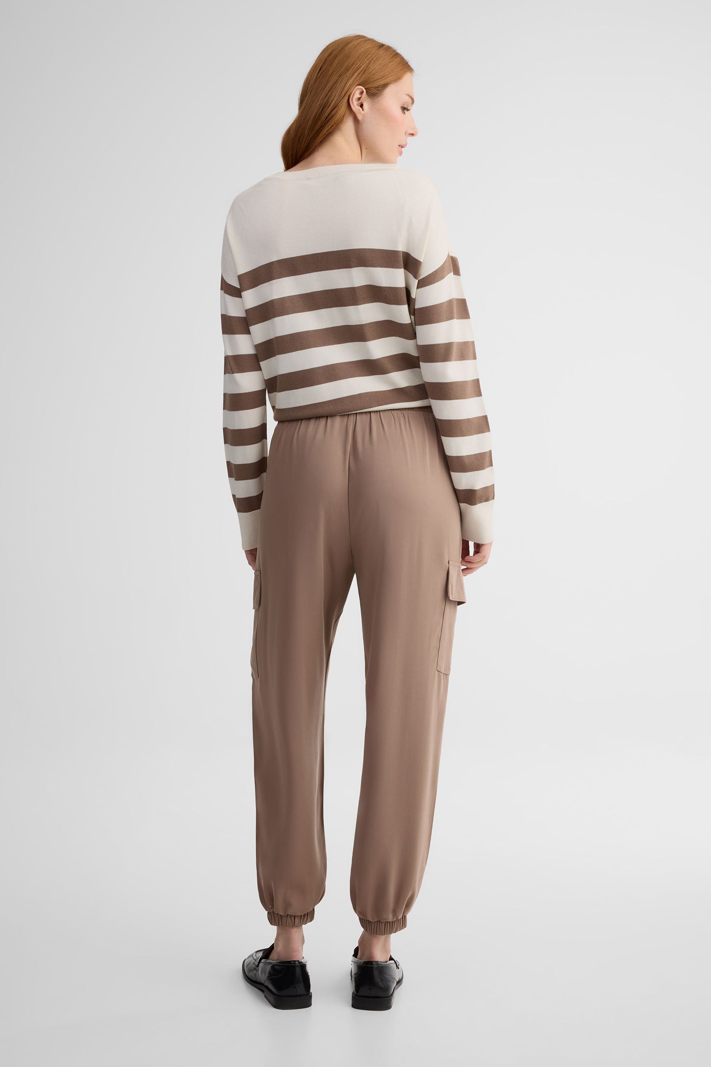 Pantalon jogger parachute cargo - Femme && TAUPE
