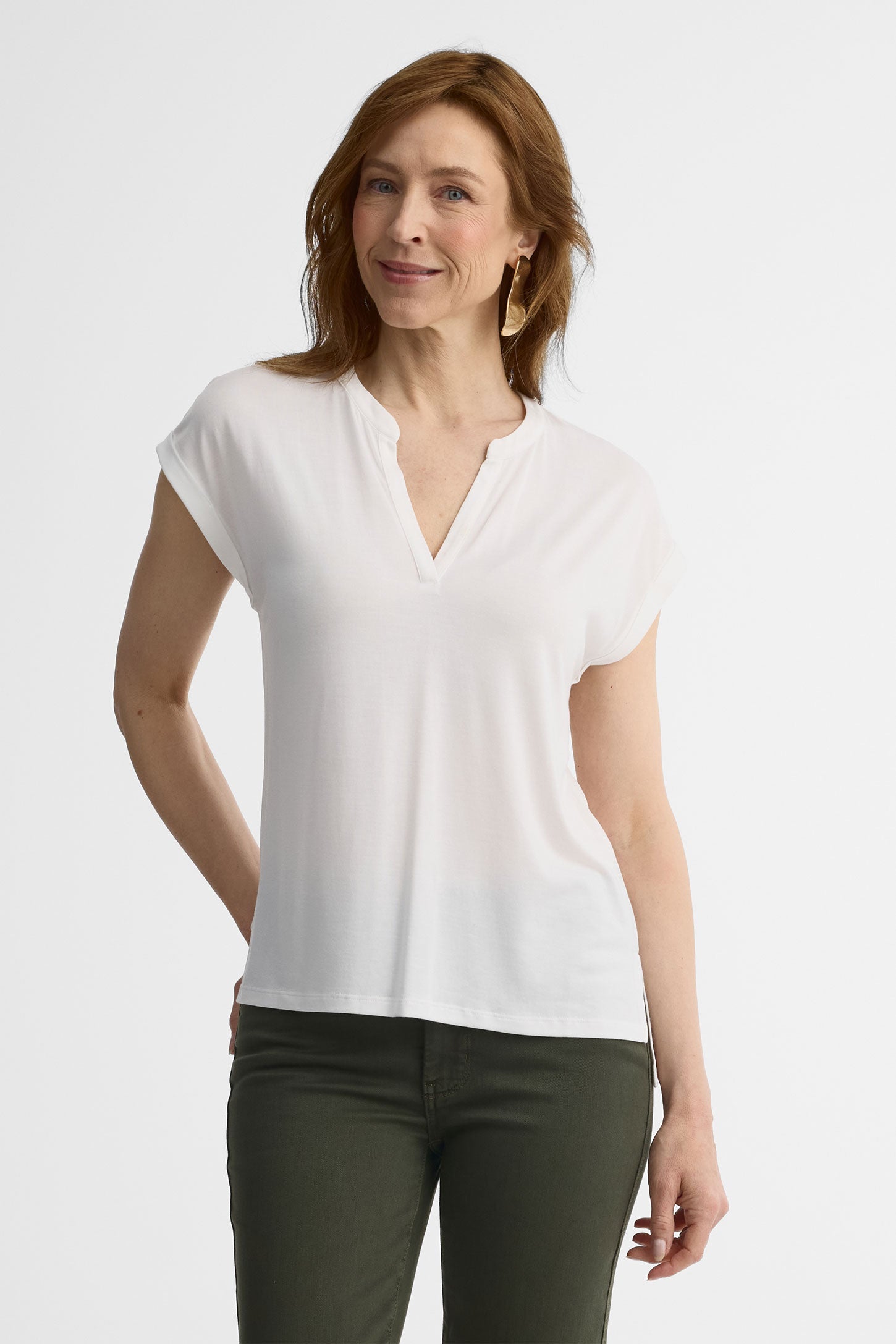 Chandail Dolman – Femme && BLANC