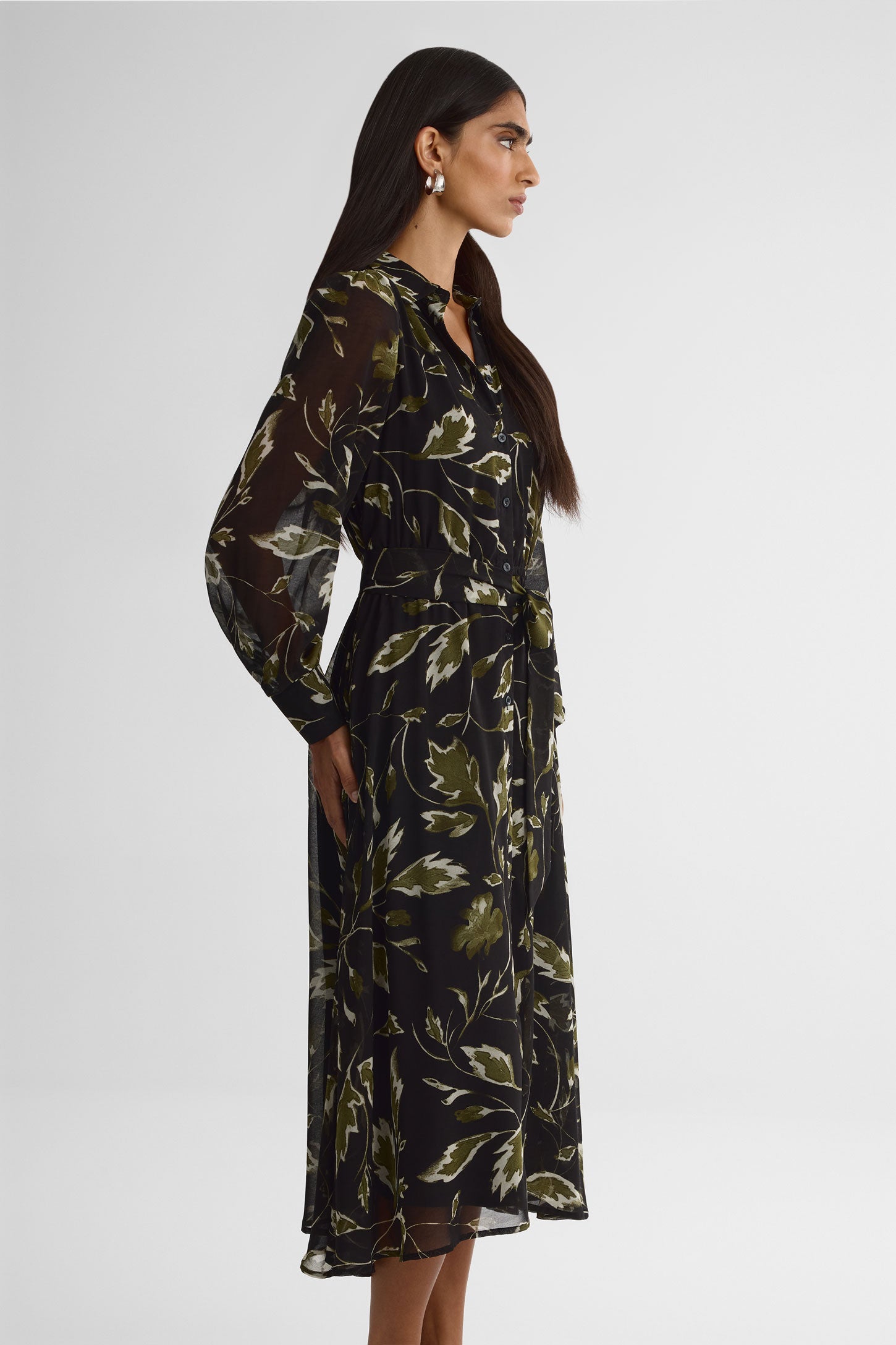 Robe à boutons – Femme && NOIR/MULTI