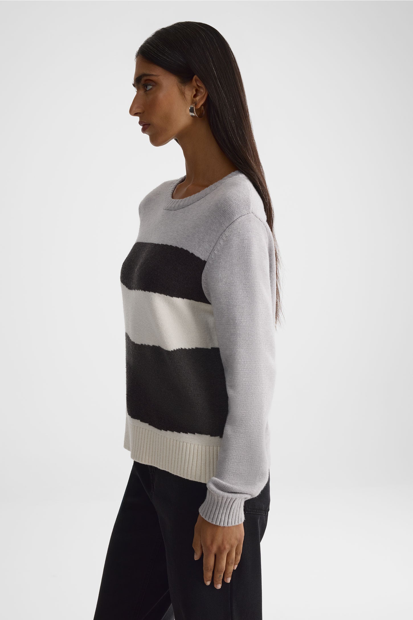 Chandail tricot - Femme && GRIS MULTI