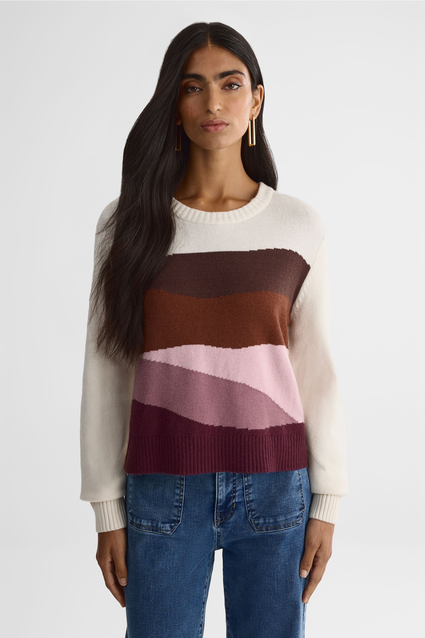 Chandail tricot - Femme && BEIGE/MULTI