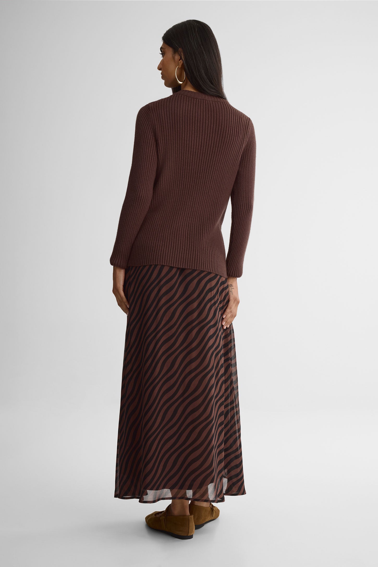 Chandail tricot - Femme && BRUN FONCE