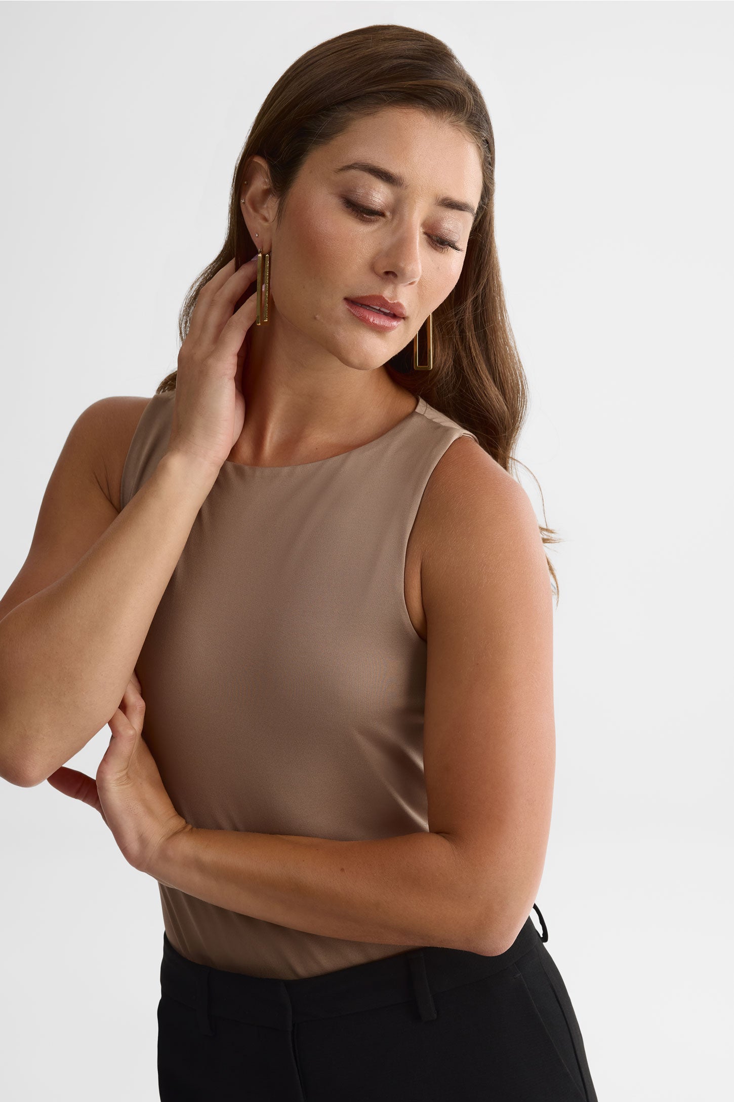 Camisole ajustée - Femme && BRUN