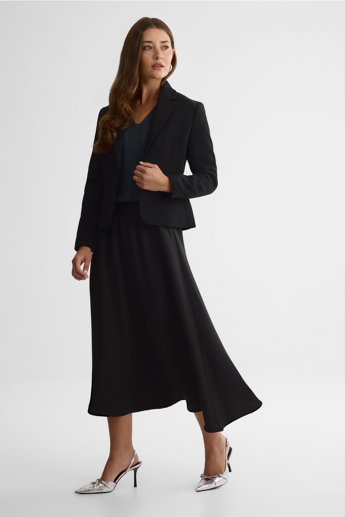 Veston à col notch – Femme && NOIR