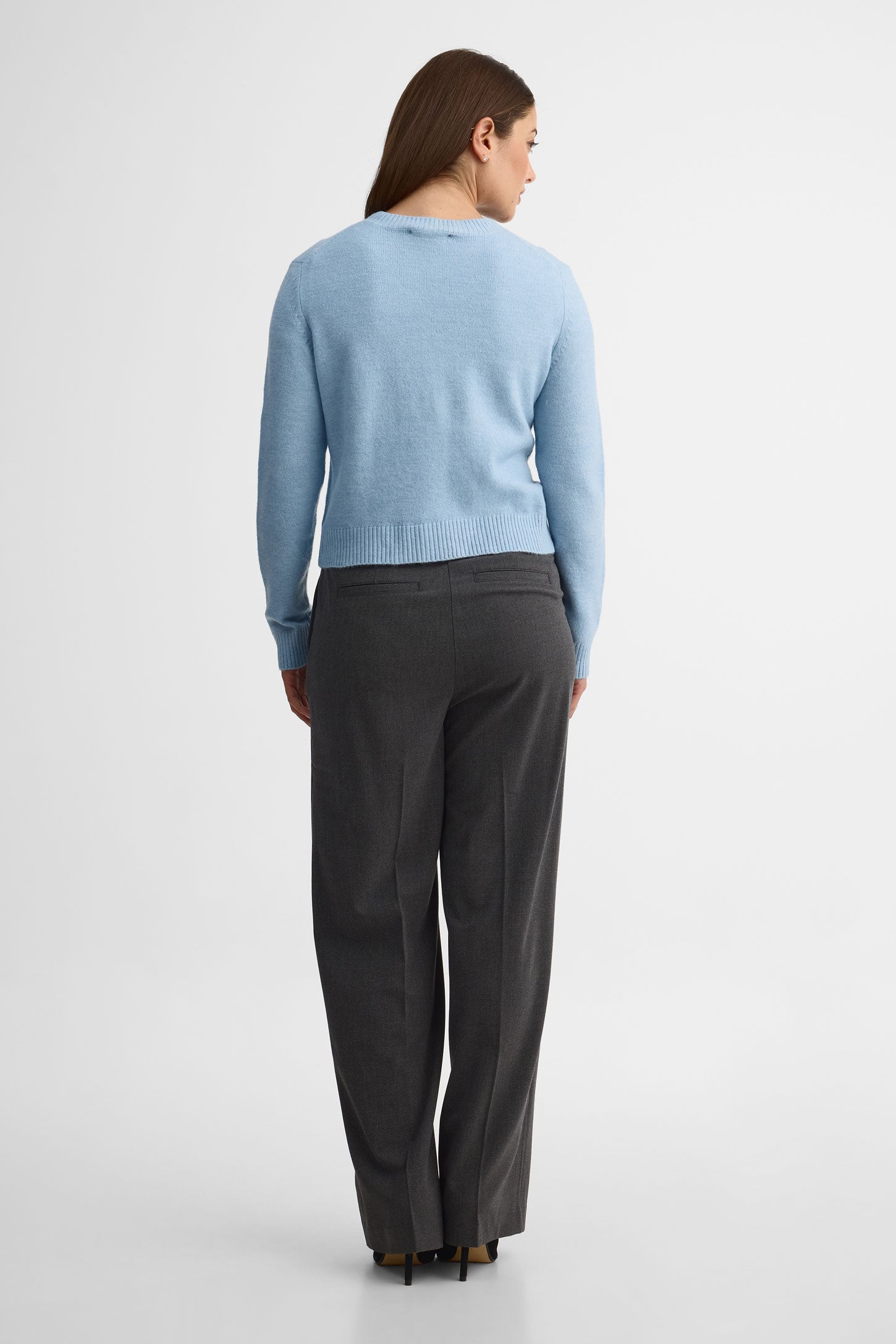 Cardigan tricot – Femme && BLEU MIXTE