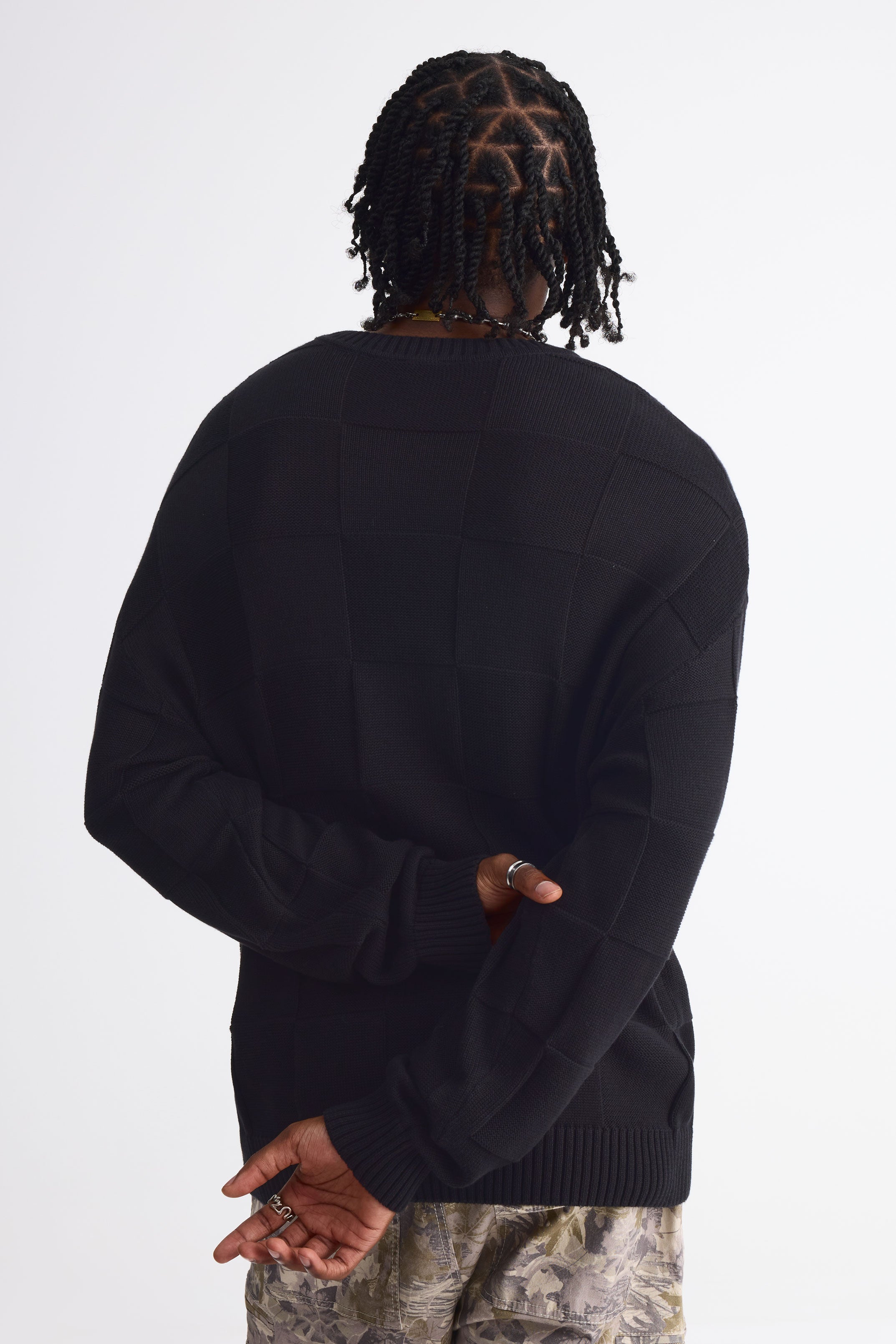 Chandail en tricot - Homme && NOIR