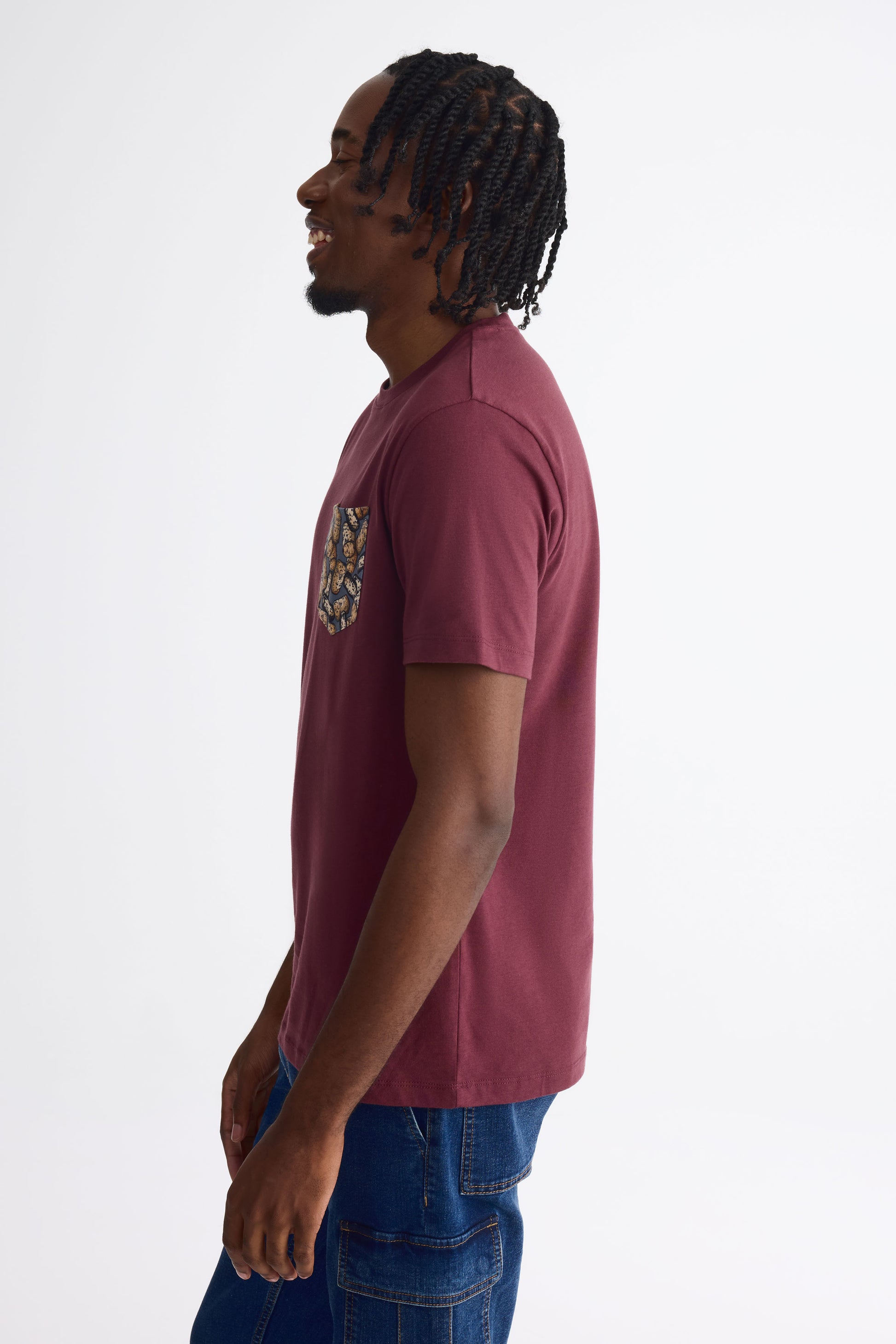 T-shirt à poche 2/30$ – Homme && BOURGOGNE