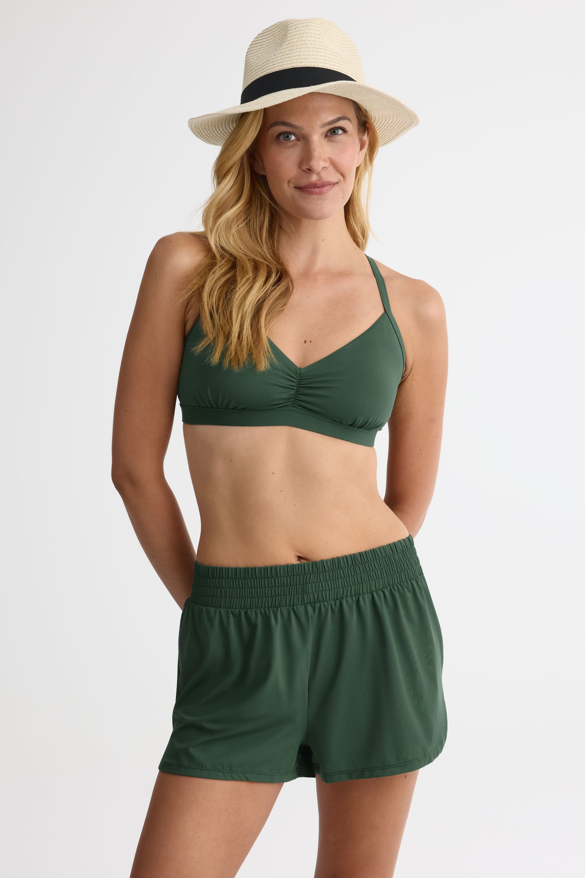 Haut maillot de bain bikini 2/40$ - Femme && KAKI