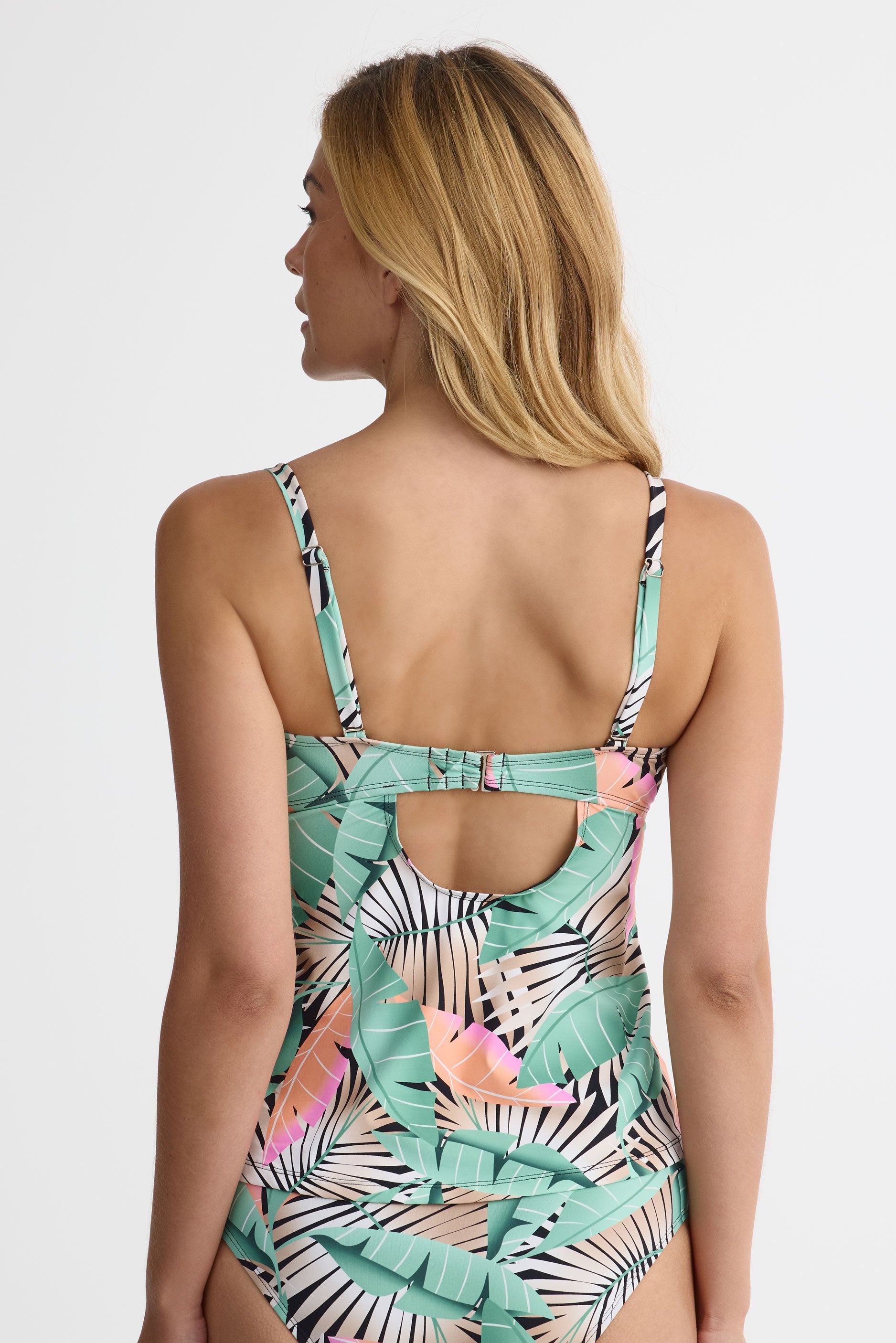 Haut de maillot tankini – Femme && KAKI/MULTI