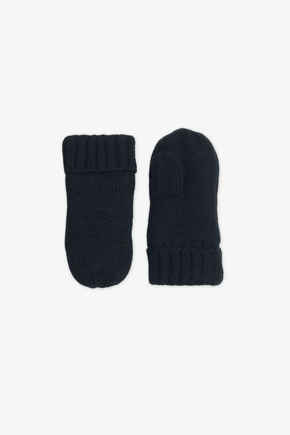 Mitaines en tricot doublées polar - Bébé garçon && NOIR