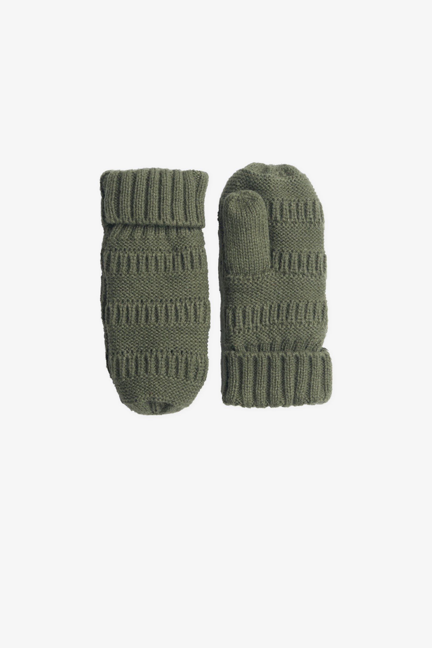 Mitaine en tricot double polar - Enfant garçon && KAKI