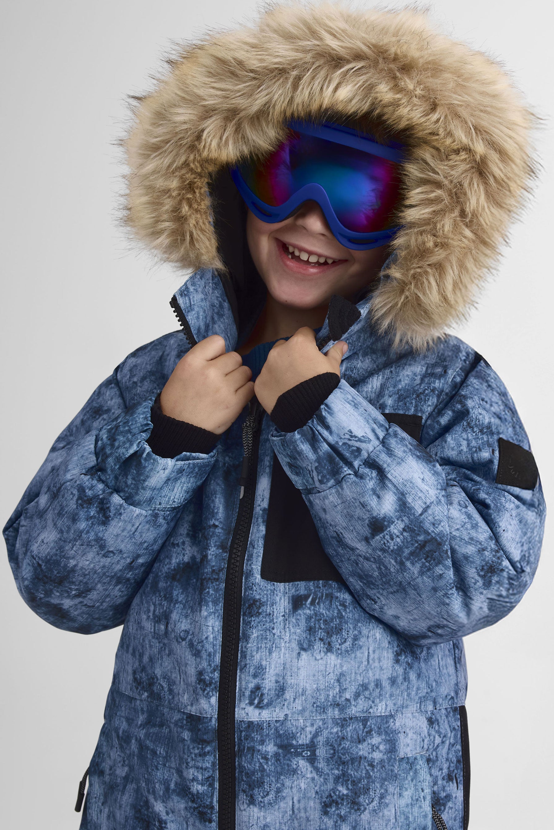 Ensemble de neige isolé - Enfant garçon && BLEU MULTI