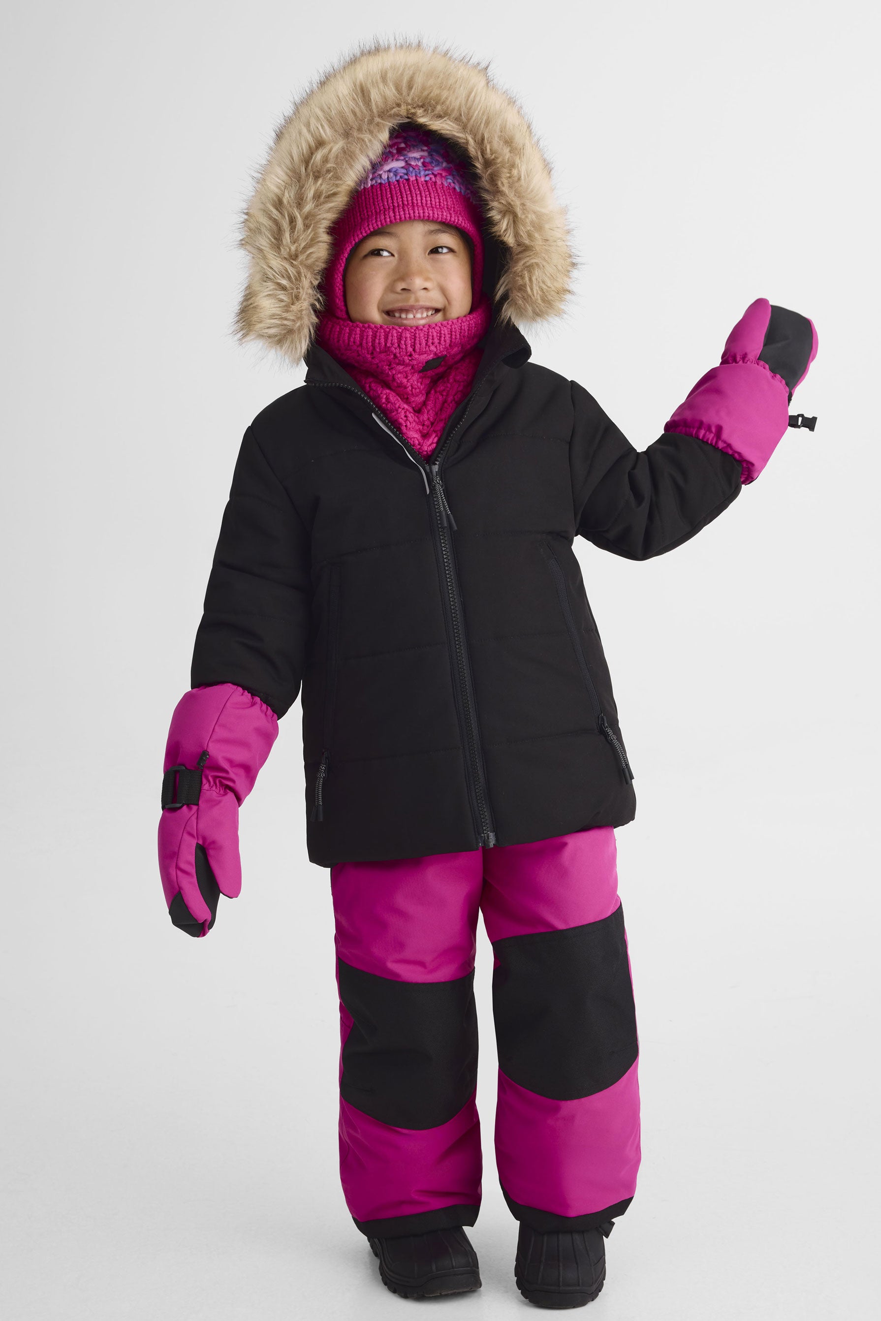 Habit de neige 2 pièces - Enfant fille && NOIR