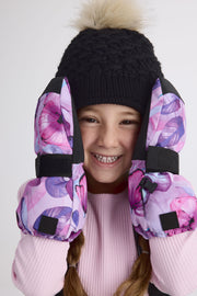 Mitaines isolées imperméables - Enfant fille && LILAS MULTI