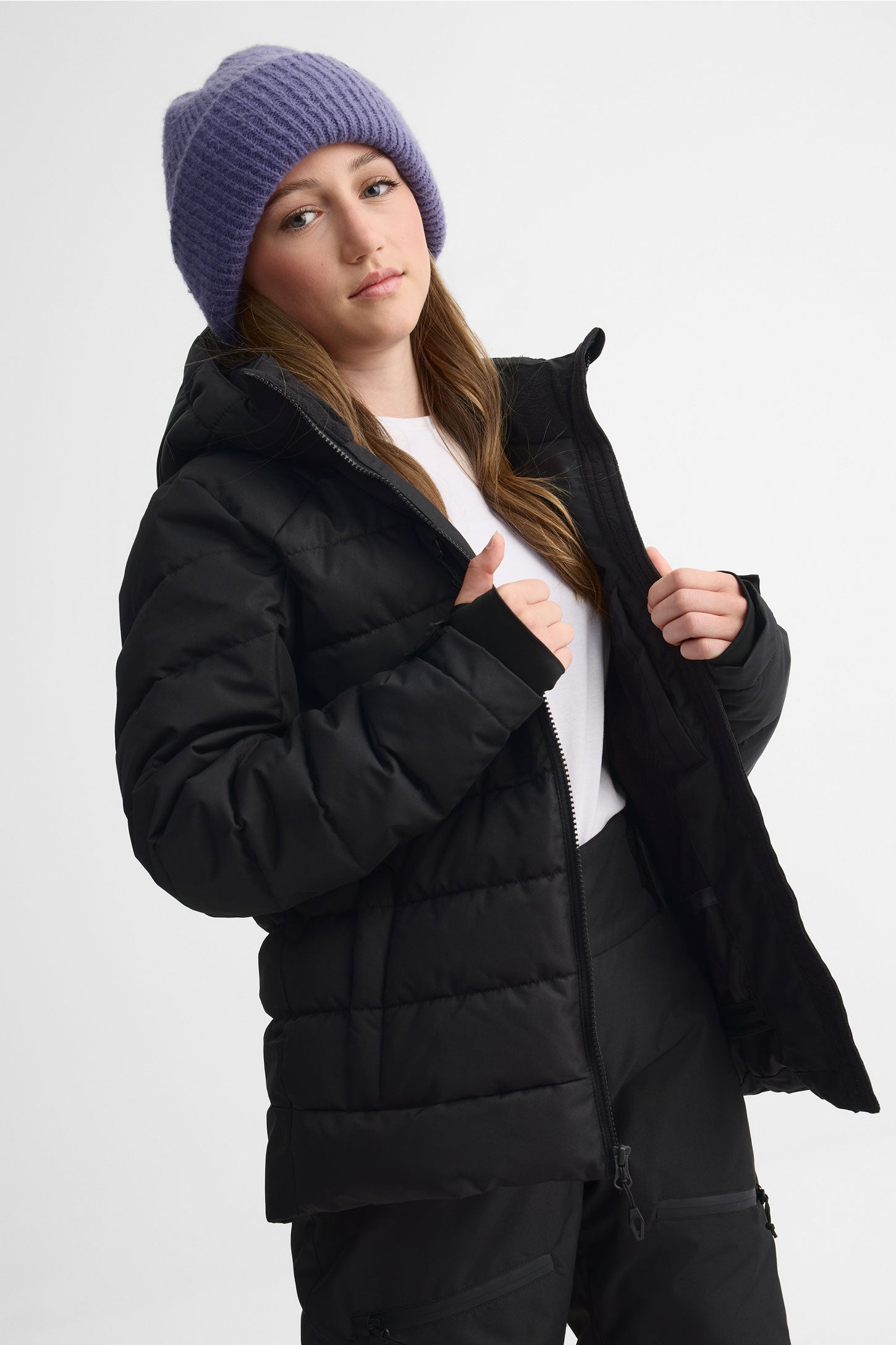 Manteau d'hiver - Ado fille && NOIR