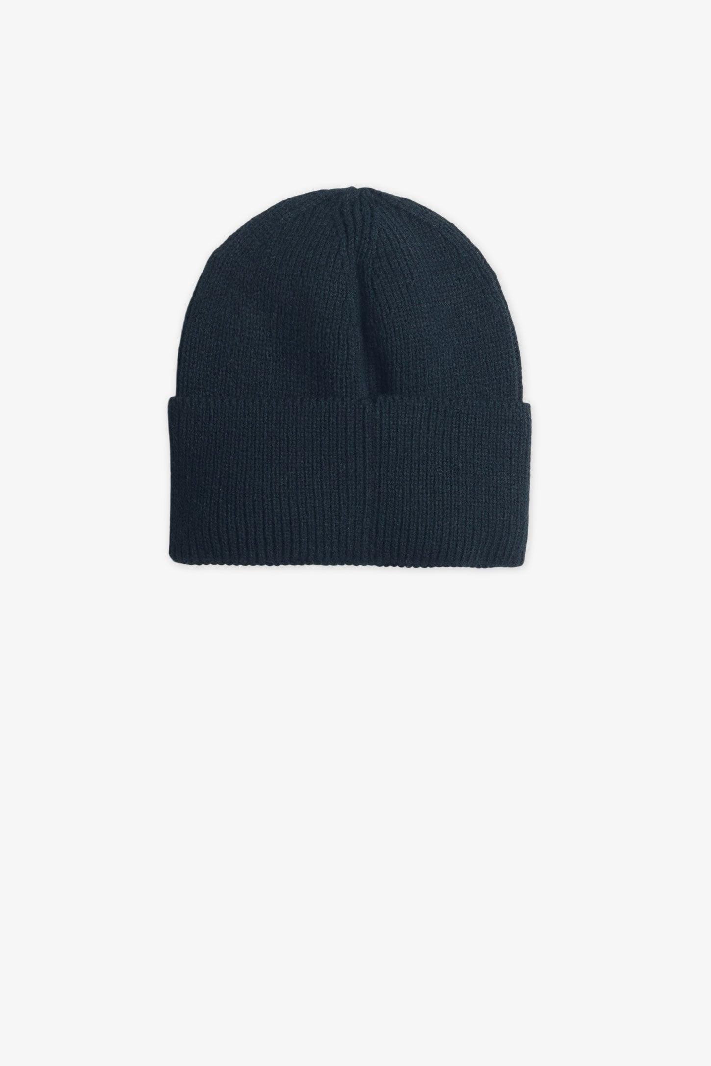 Tuque en tricot à revers - Ado garçon && NOIR