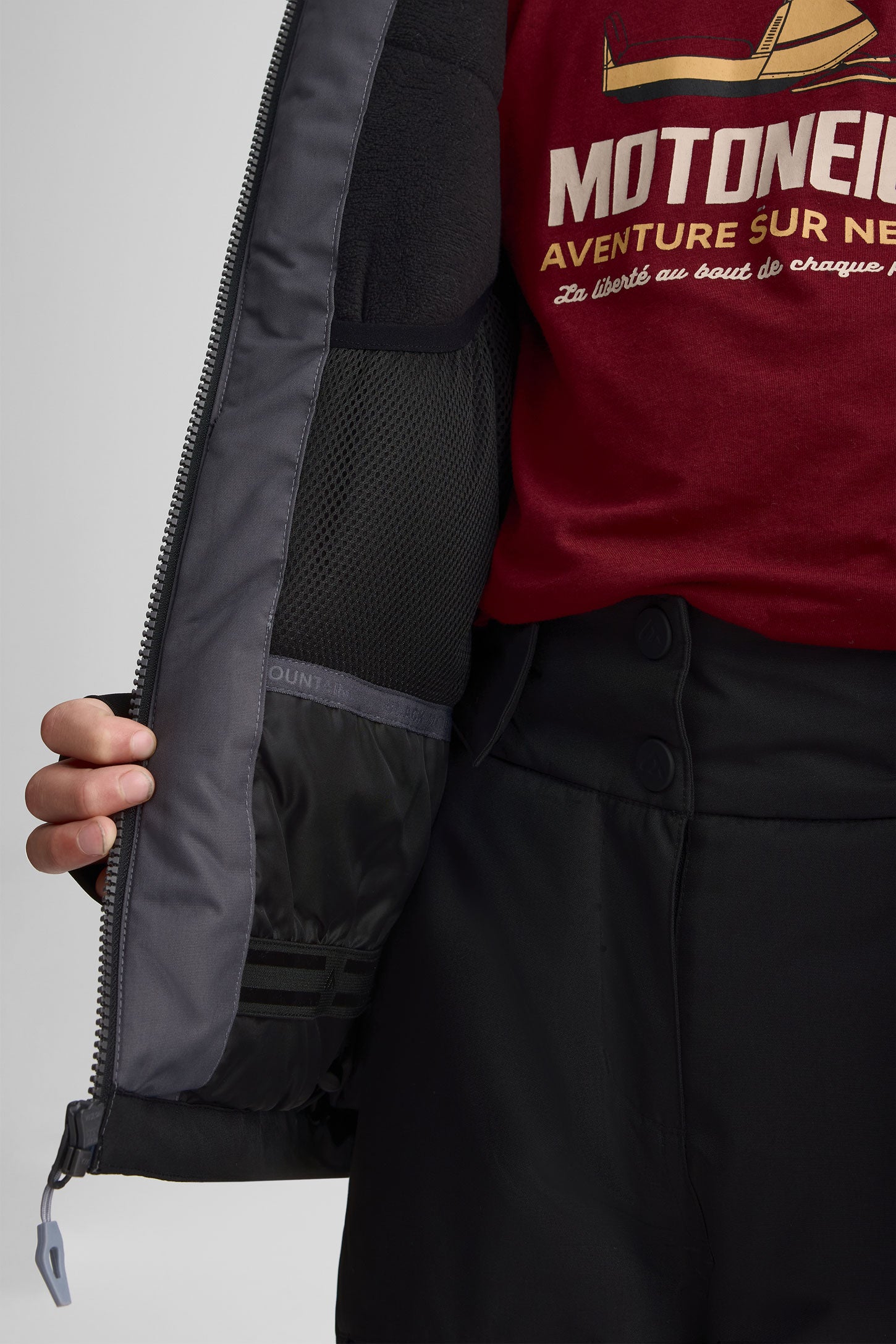 Manteau de ski isolé - Ado garçon && GRIS