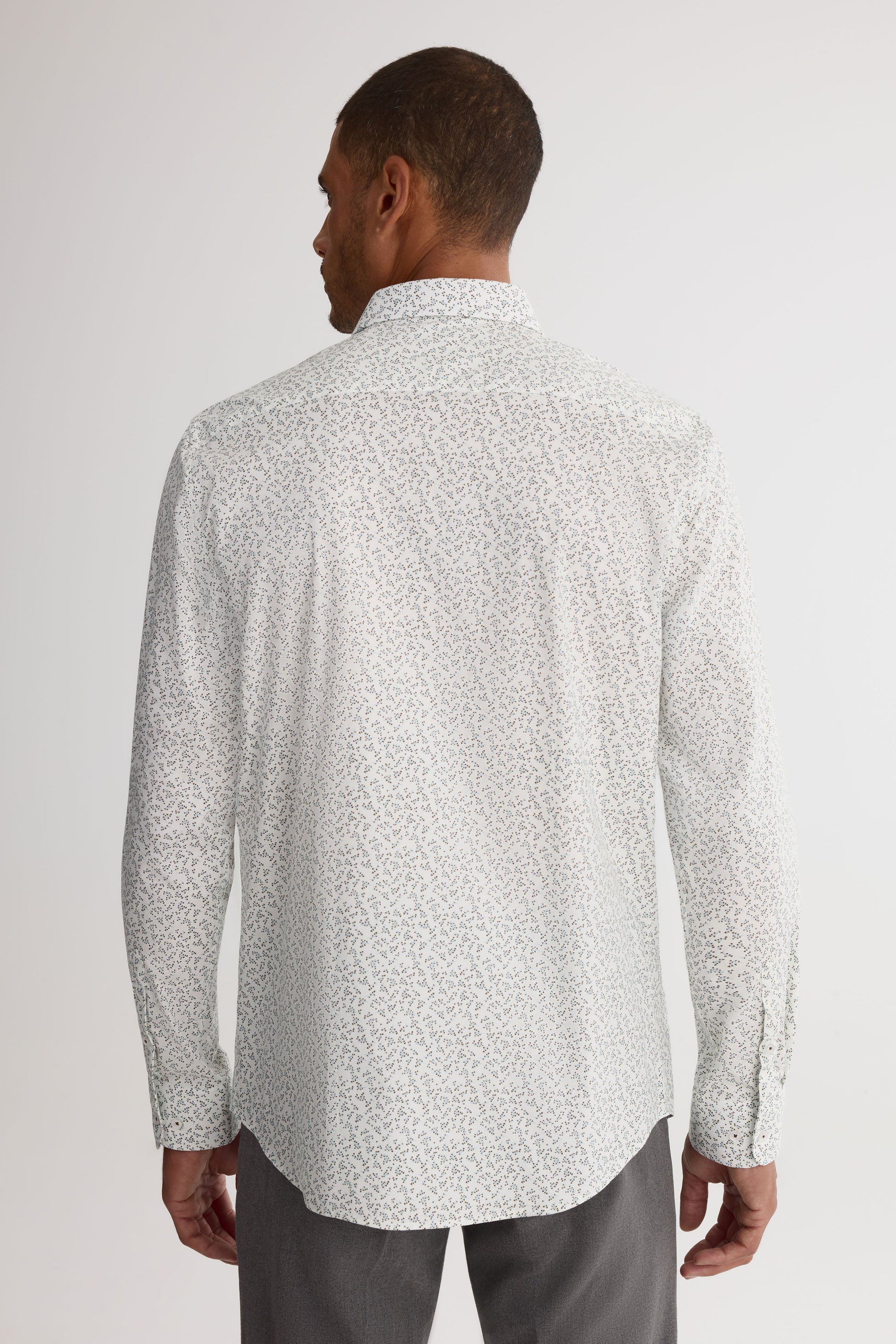 Chemise coupe ajustée - Homme && BLANC MULTI