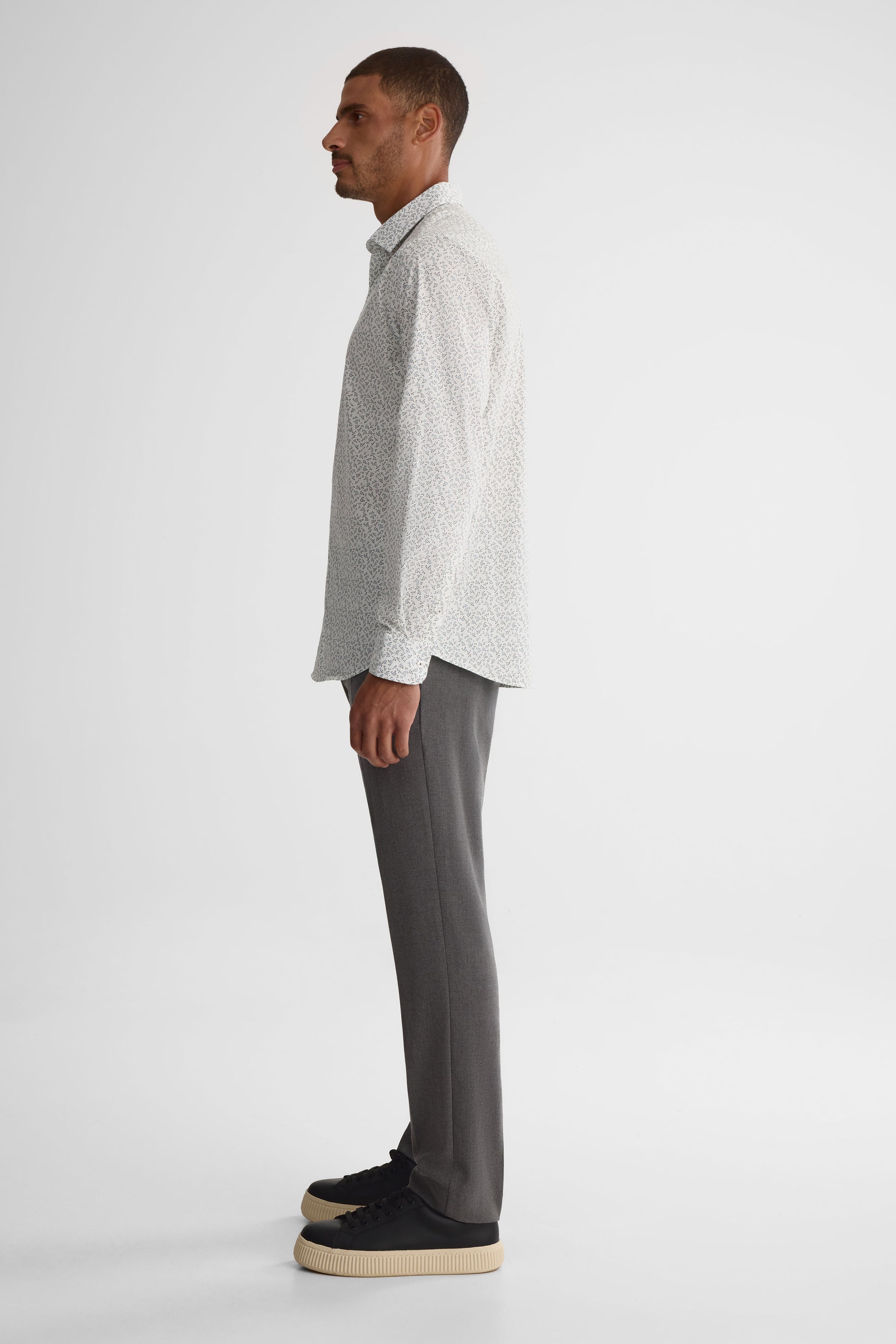 Chemise coupe ajustée - Homme && BLANC MULTI
