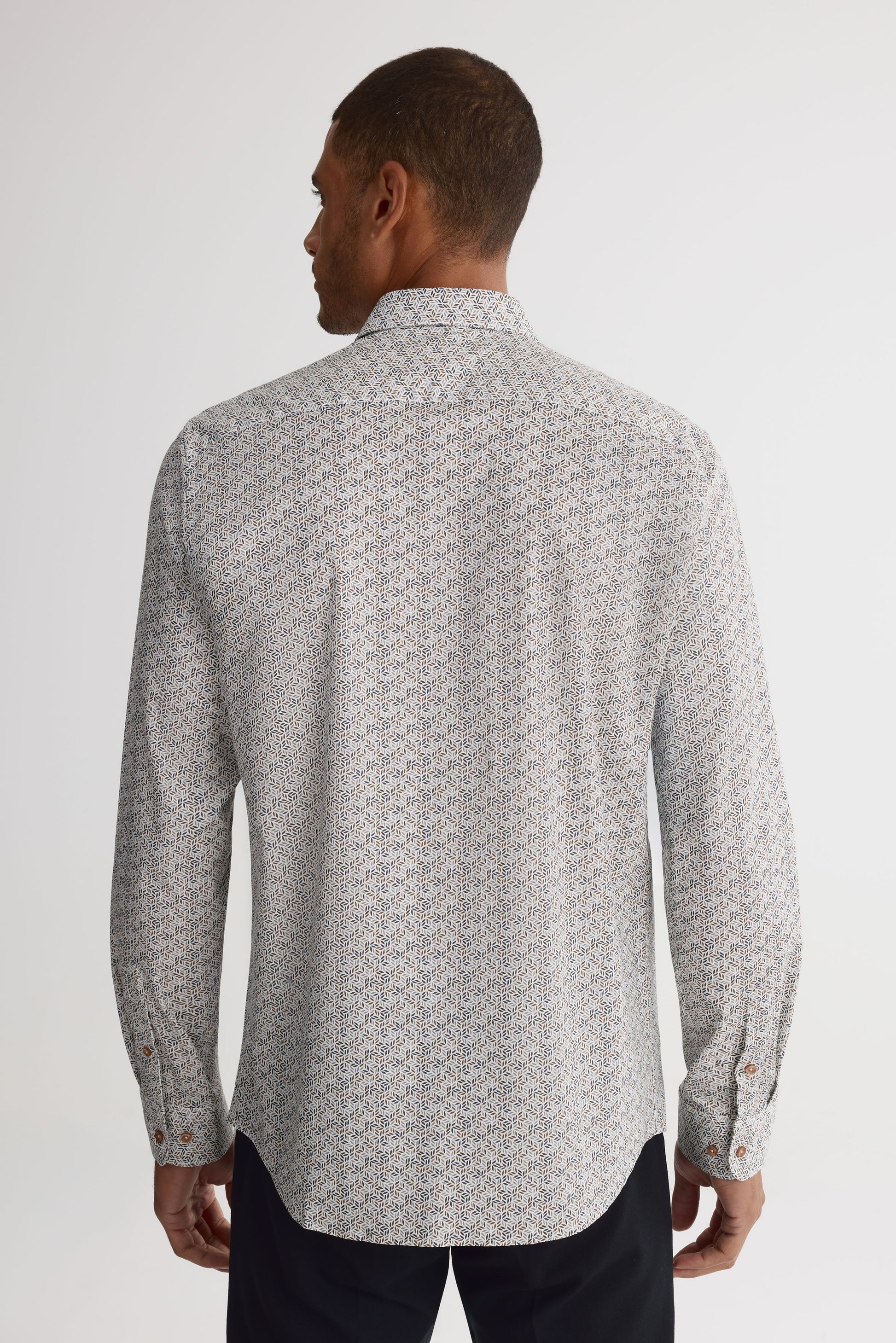 Chemise coupe ajustée - Homme && BEIGE/MULTI