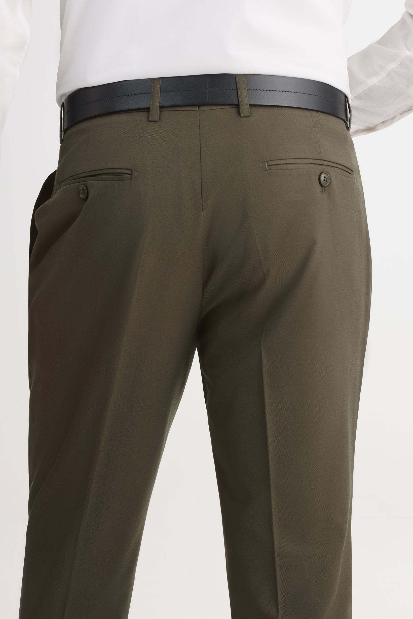 Pantalon ajusté – Homme && OLIVE