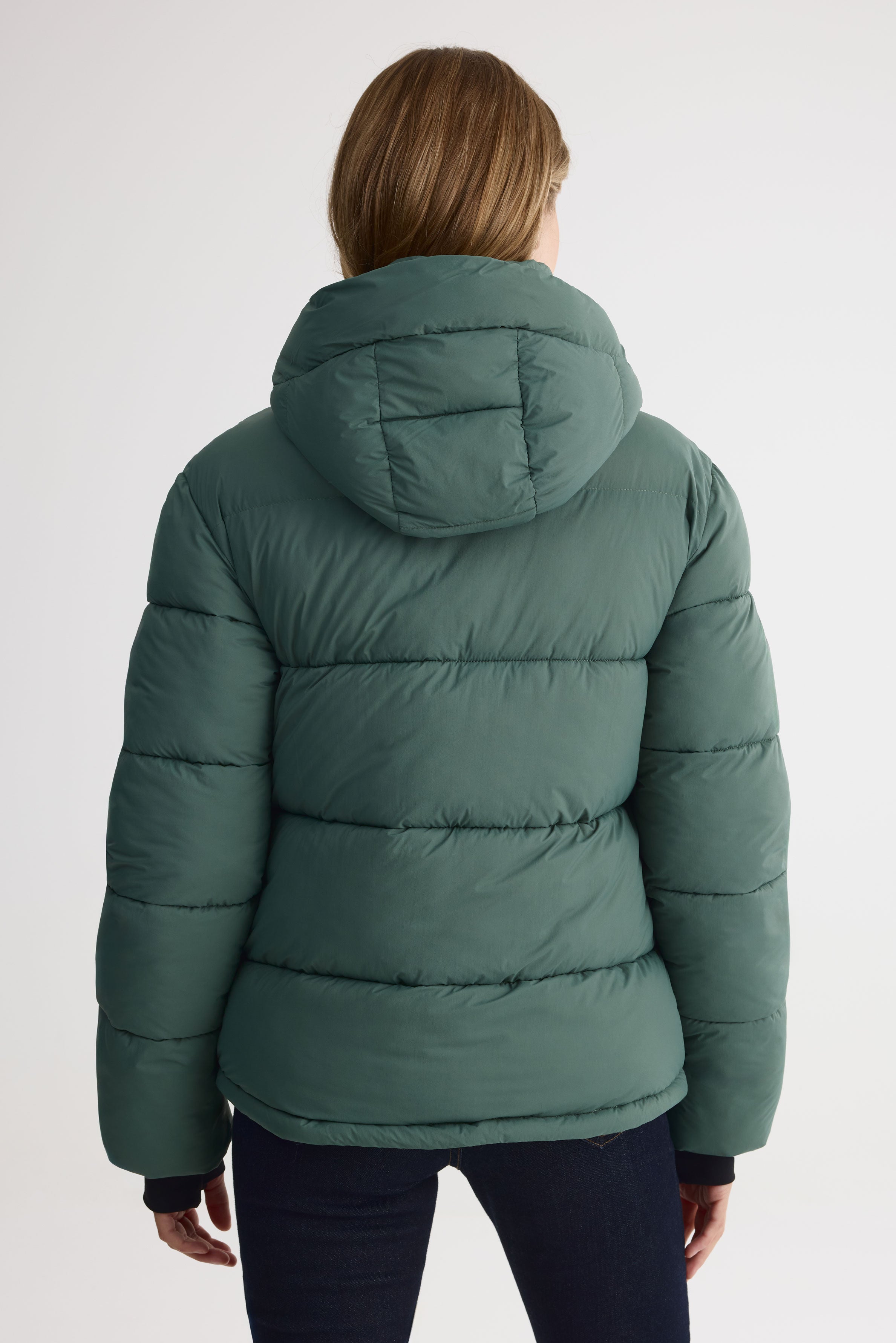 Manteau "puffer" court  - Femme && VERT