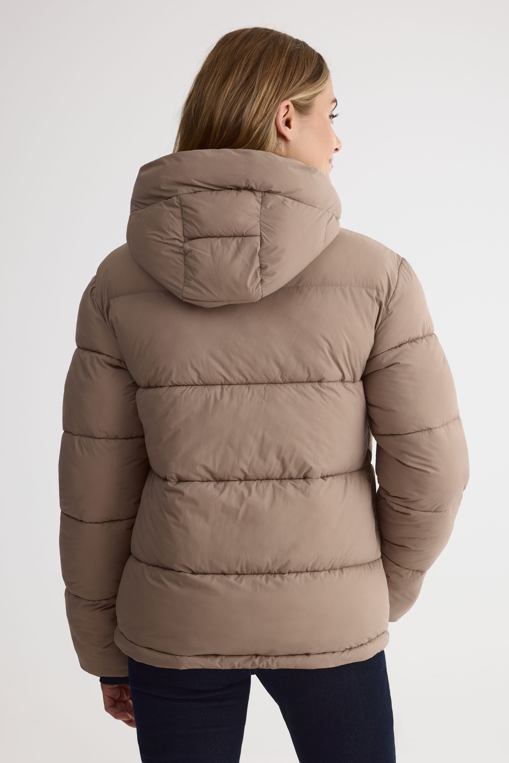 Manteau de ski isolé avec capuchon - Ado garçon && TAUPE