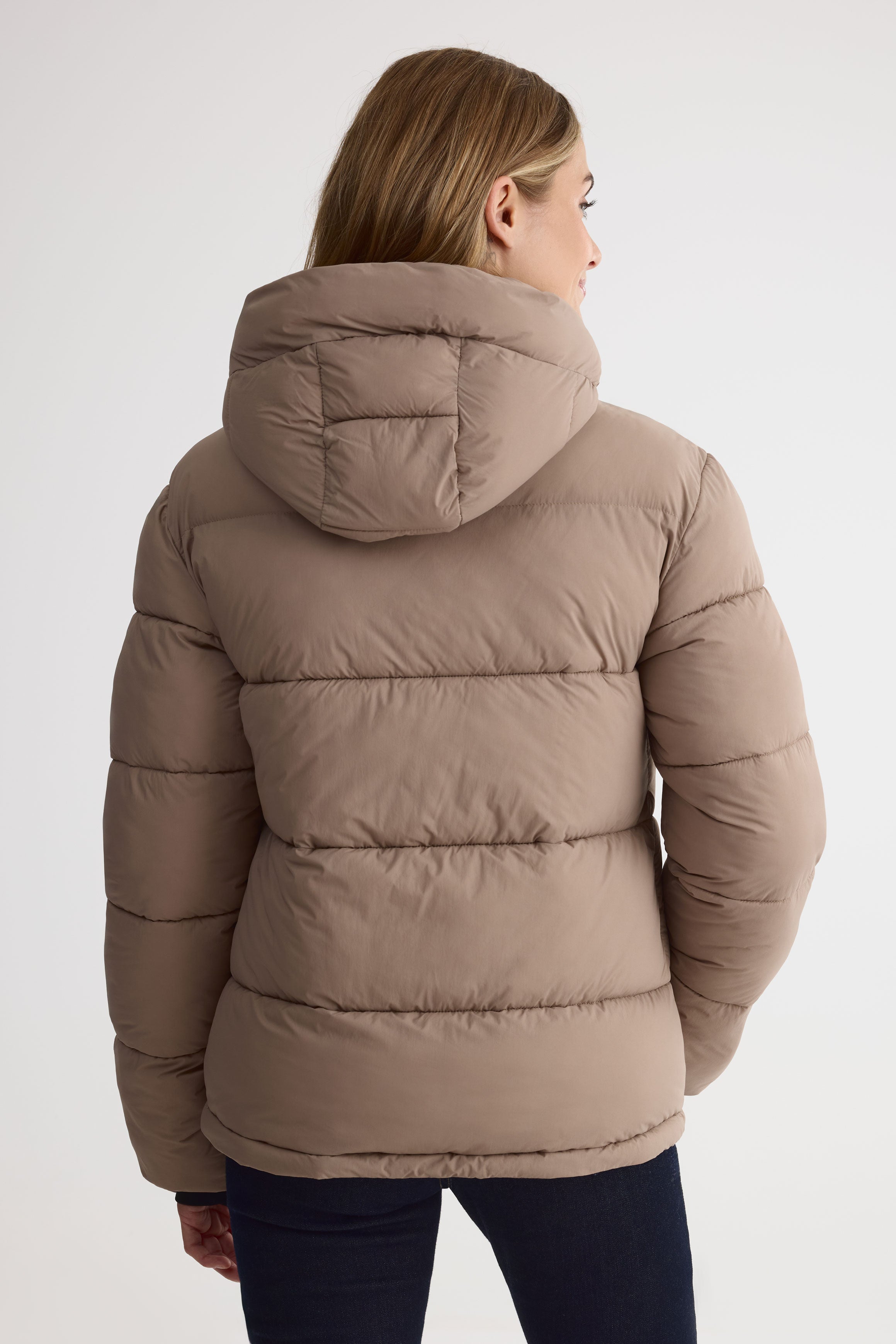 Manteau de ski isolé avec capuchon - Ado garçon && TAUPE