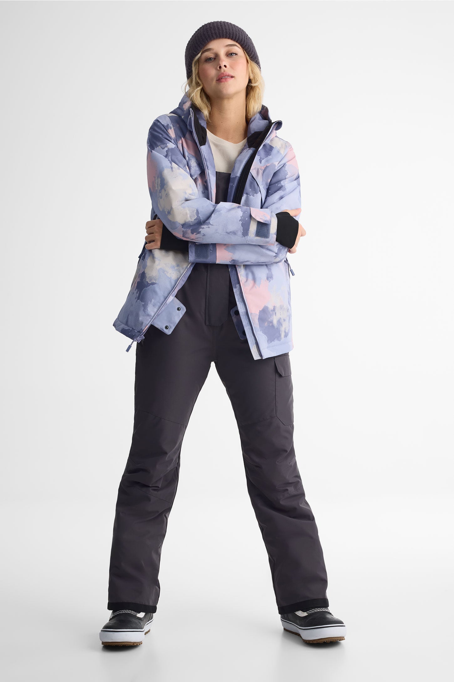 Manteau d'hiver - Femme && GRIS MULTI