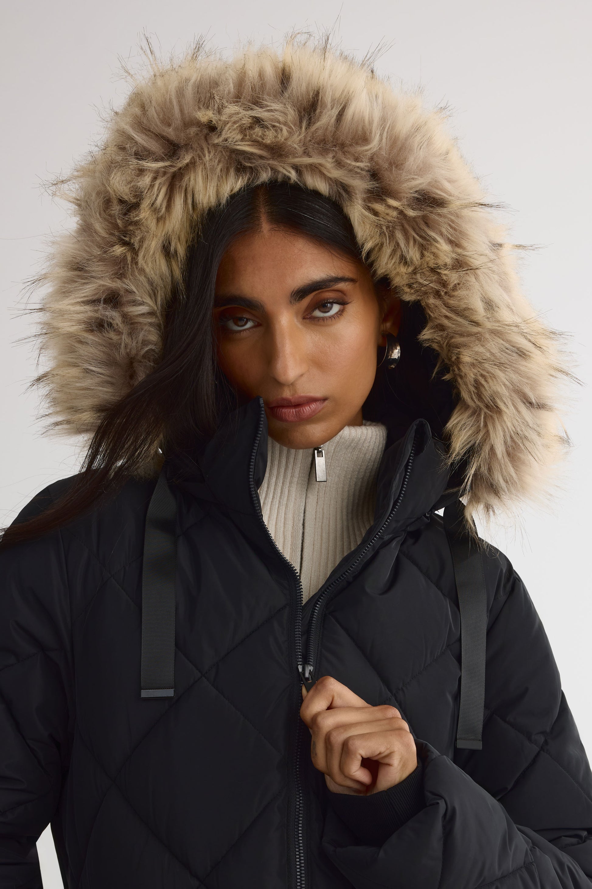 Manteau d'hiver long – Femme && NOIR
