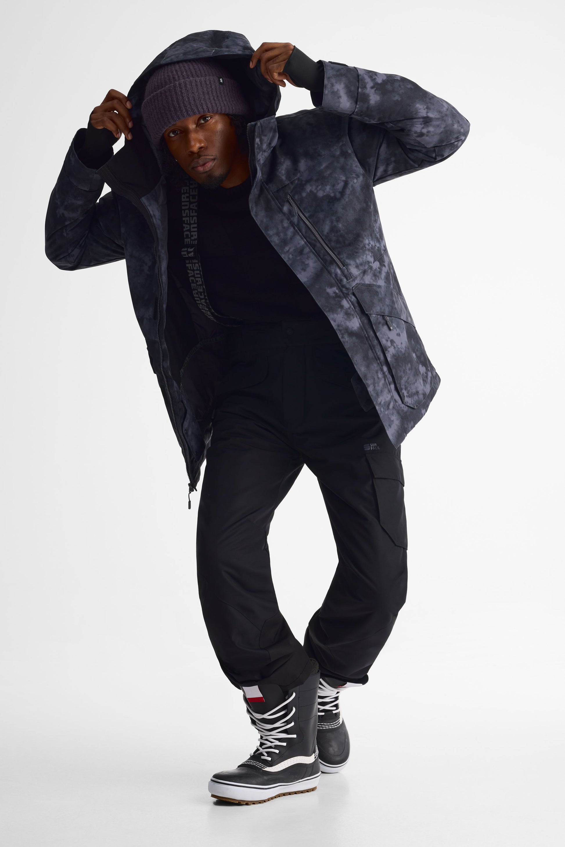 Manteaux d'hiver - Homme && NOIR/MULTI