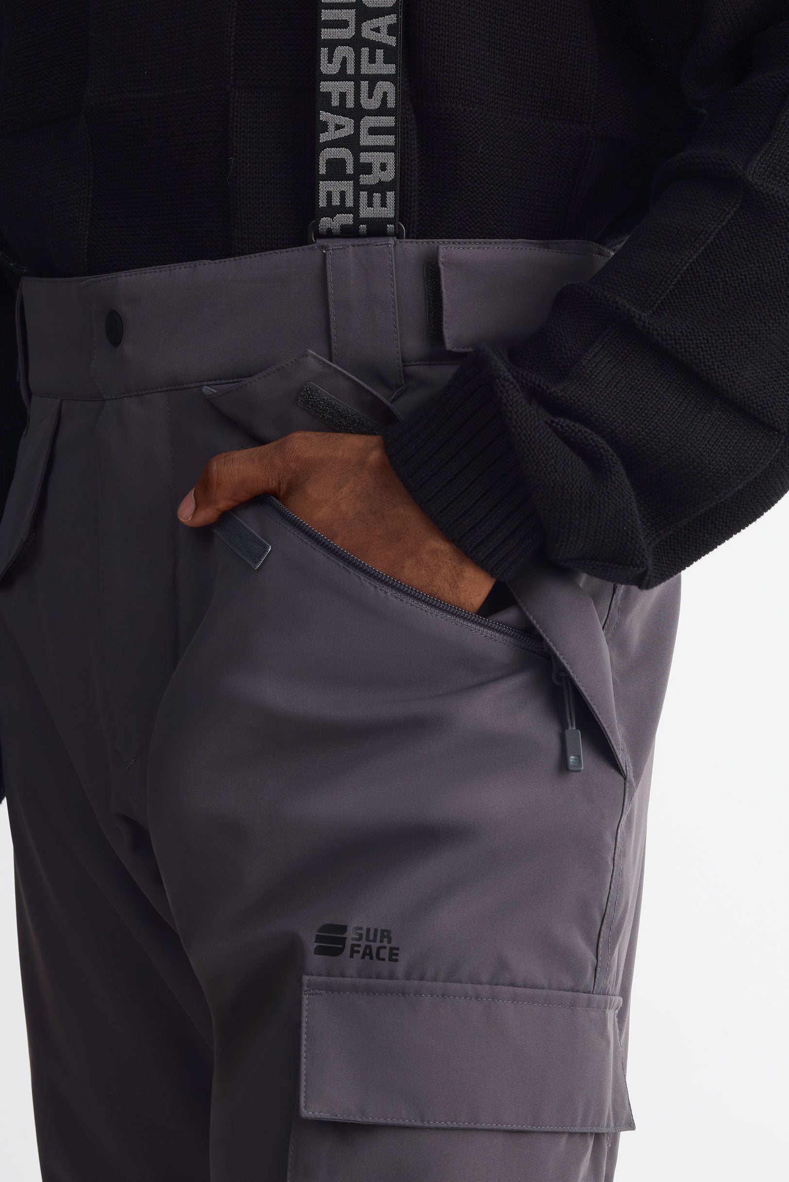 Salopette isolée imperméable - Homme && CHARBON