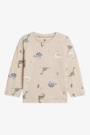 Chandail col rond 2/15$ - Bébé garçon && BEIGE/MULTI